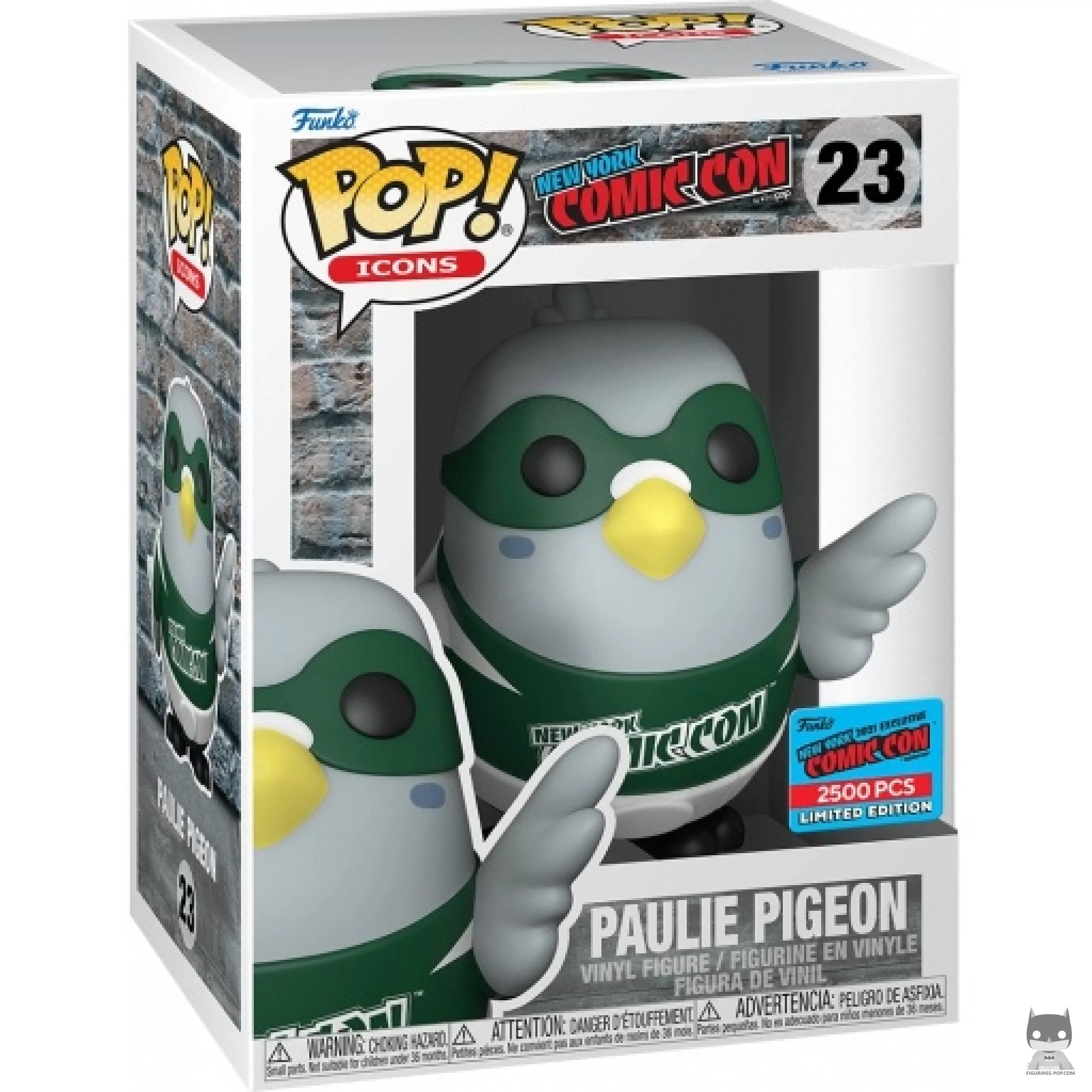 Figura Funko Pop! Paulie Pigeon (NYCC Fall Convention 2021) en su caja