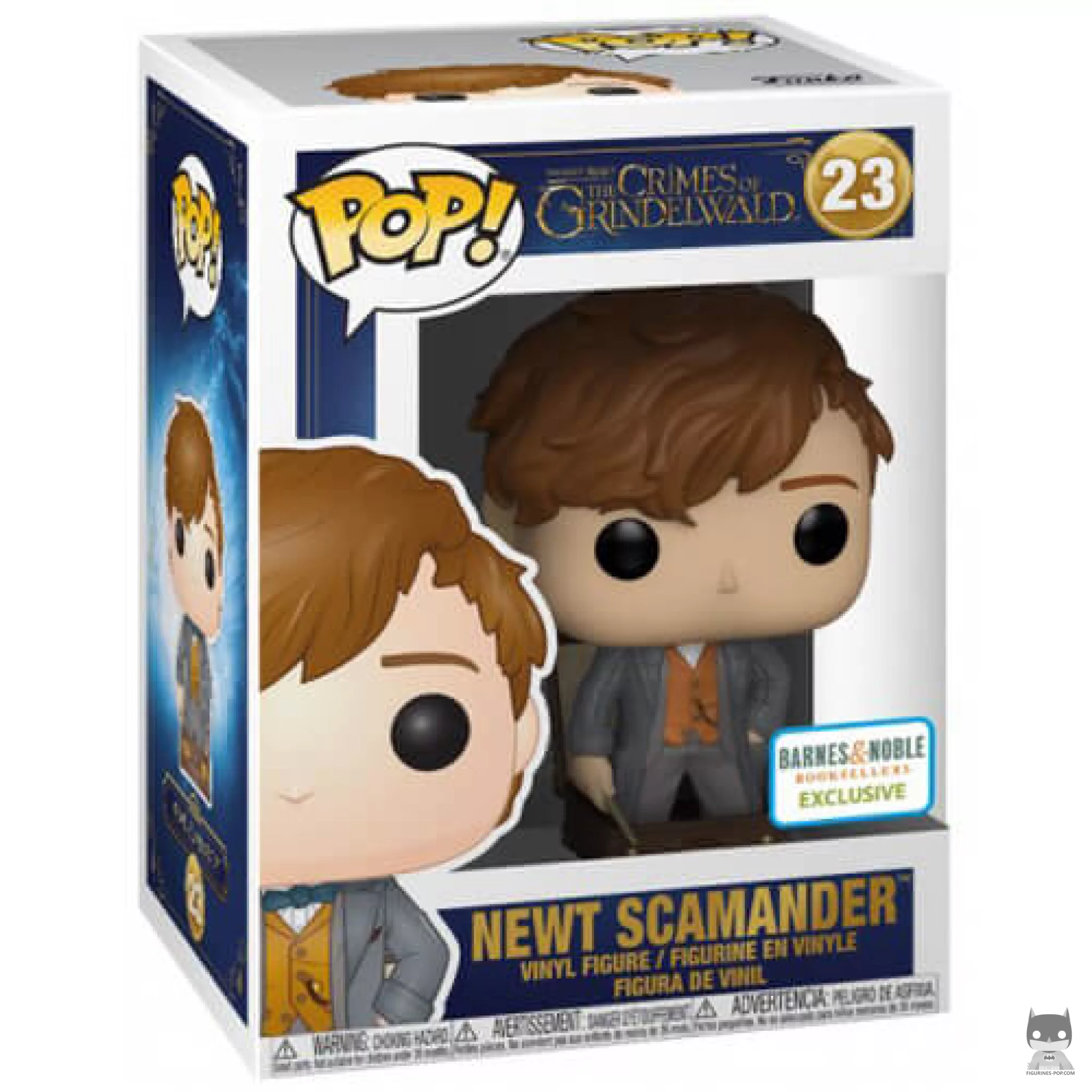 Figura Funko Pop! Newt Scamander con maleta en su caja