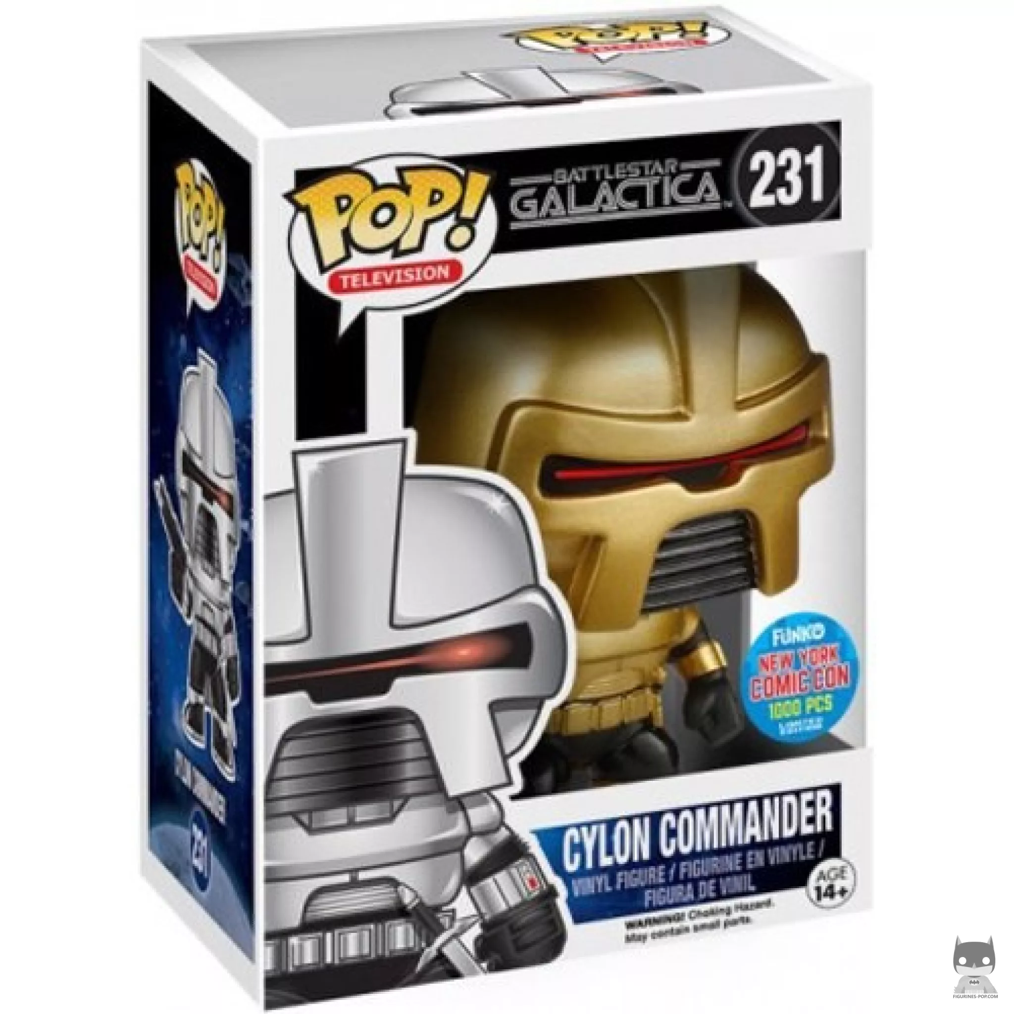 Figura Funko Pop! Cylon (Comandante) en su caja