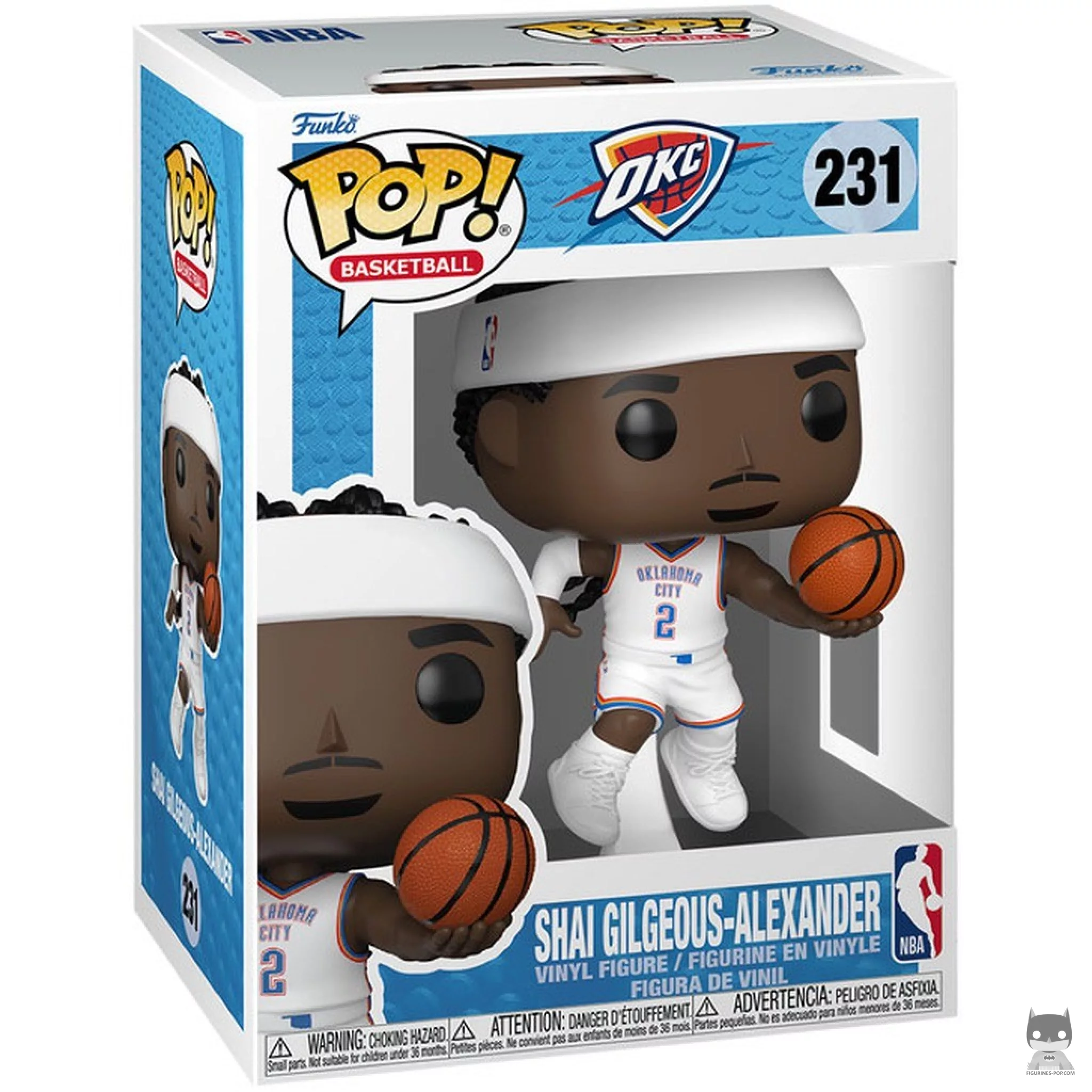 Figura Funko Pop! Shai Gilgeous-Alexander en su caja