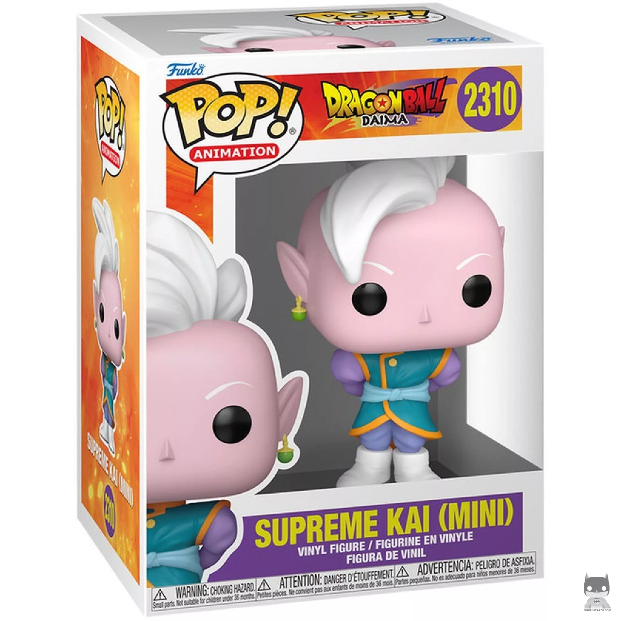 Figura Funko Pop! Kaio-shin (Mini) en su caja