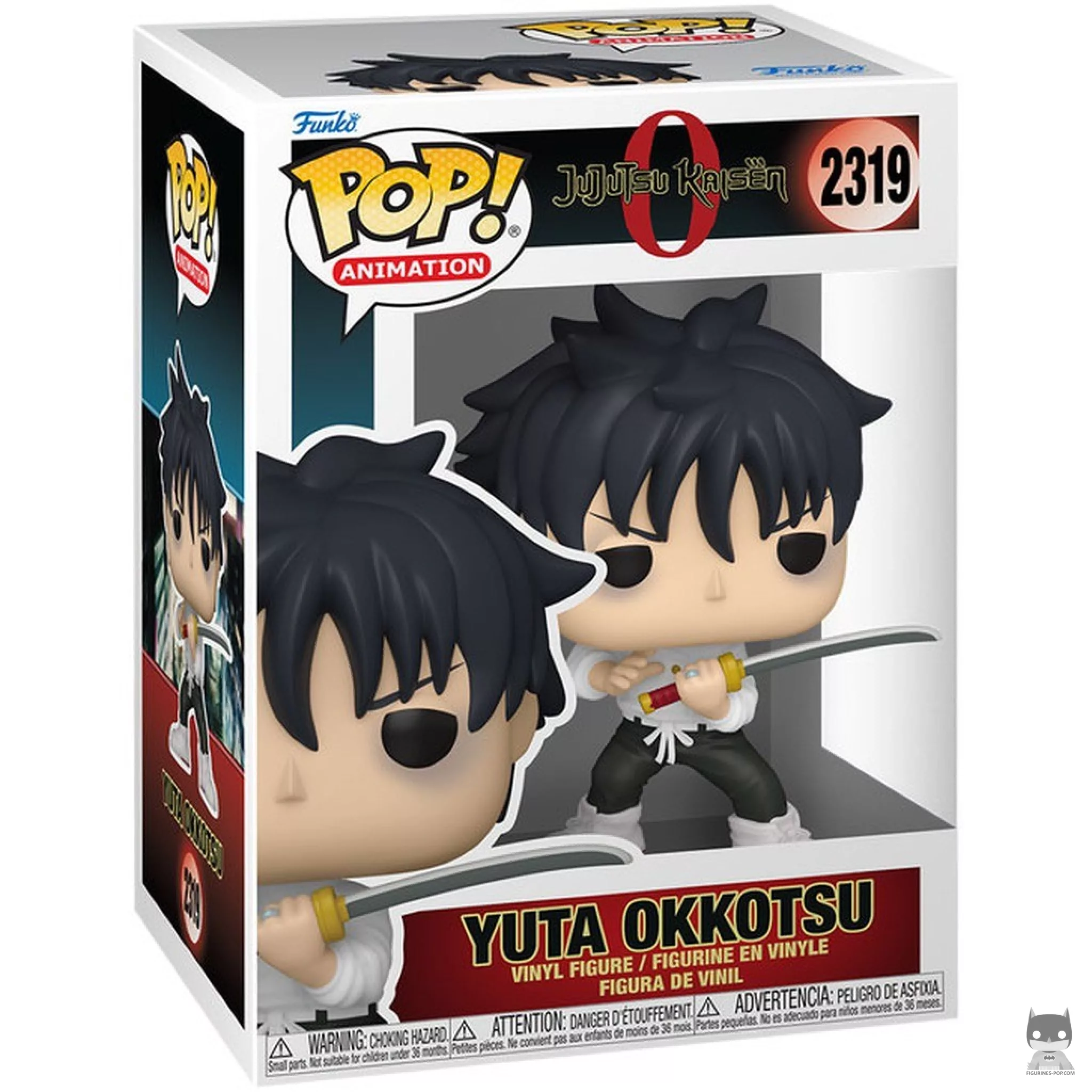 Figura Funko Pop! Yuta Okkotsu con espada en su caja
