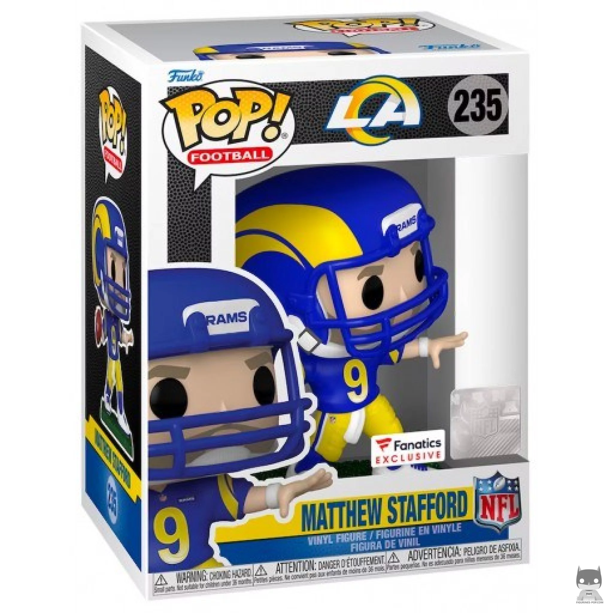 Figura Funko Pop! Matthew Stafford en su caja