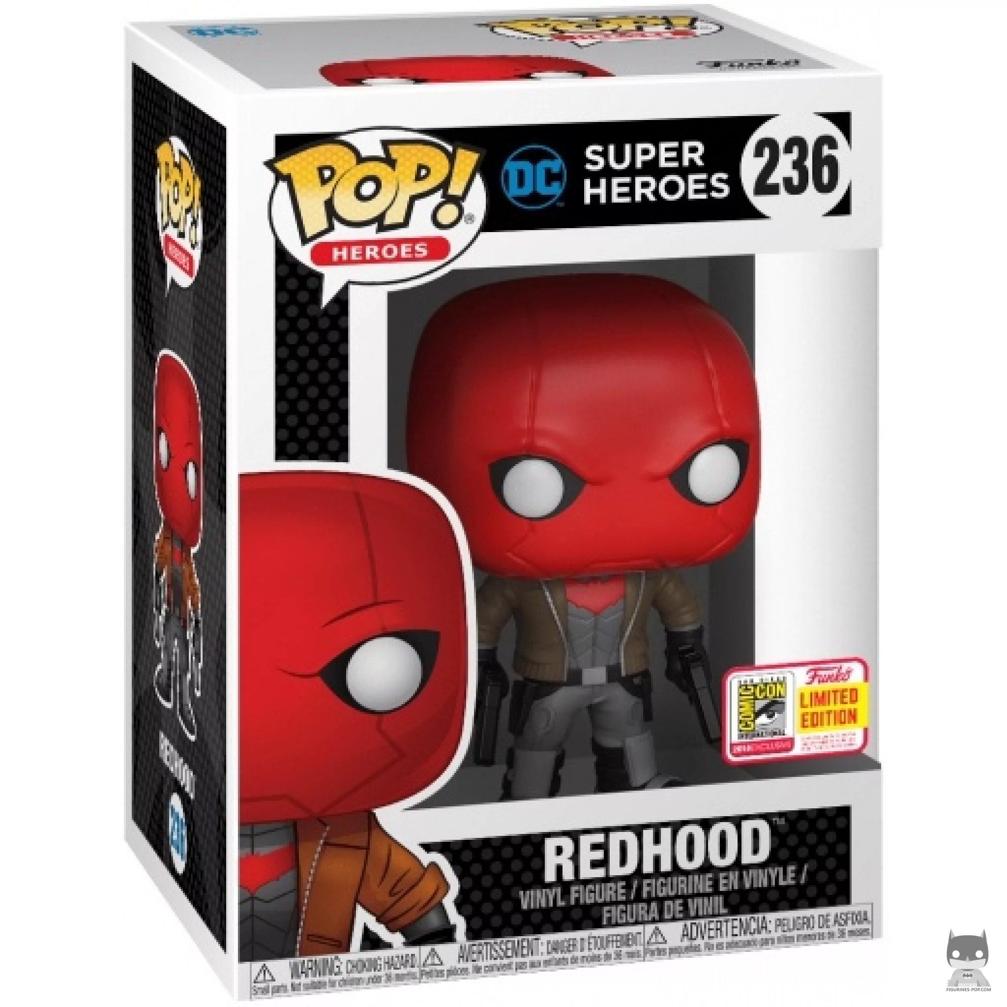 Figura Funko Pop! Red Hood en su caja