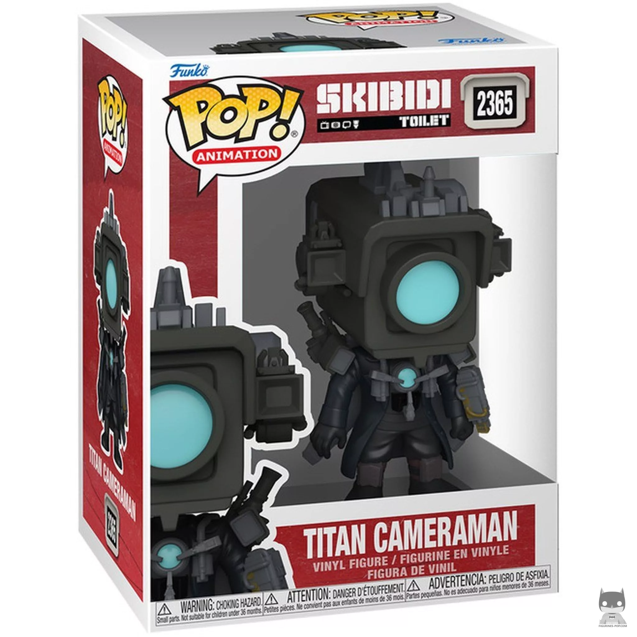Figura Funko Pop! Titan Cameraman en su caja