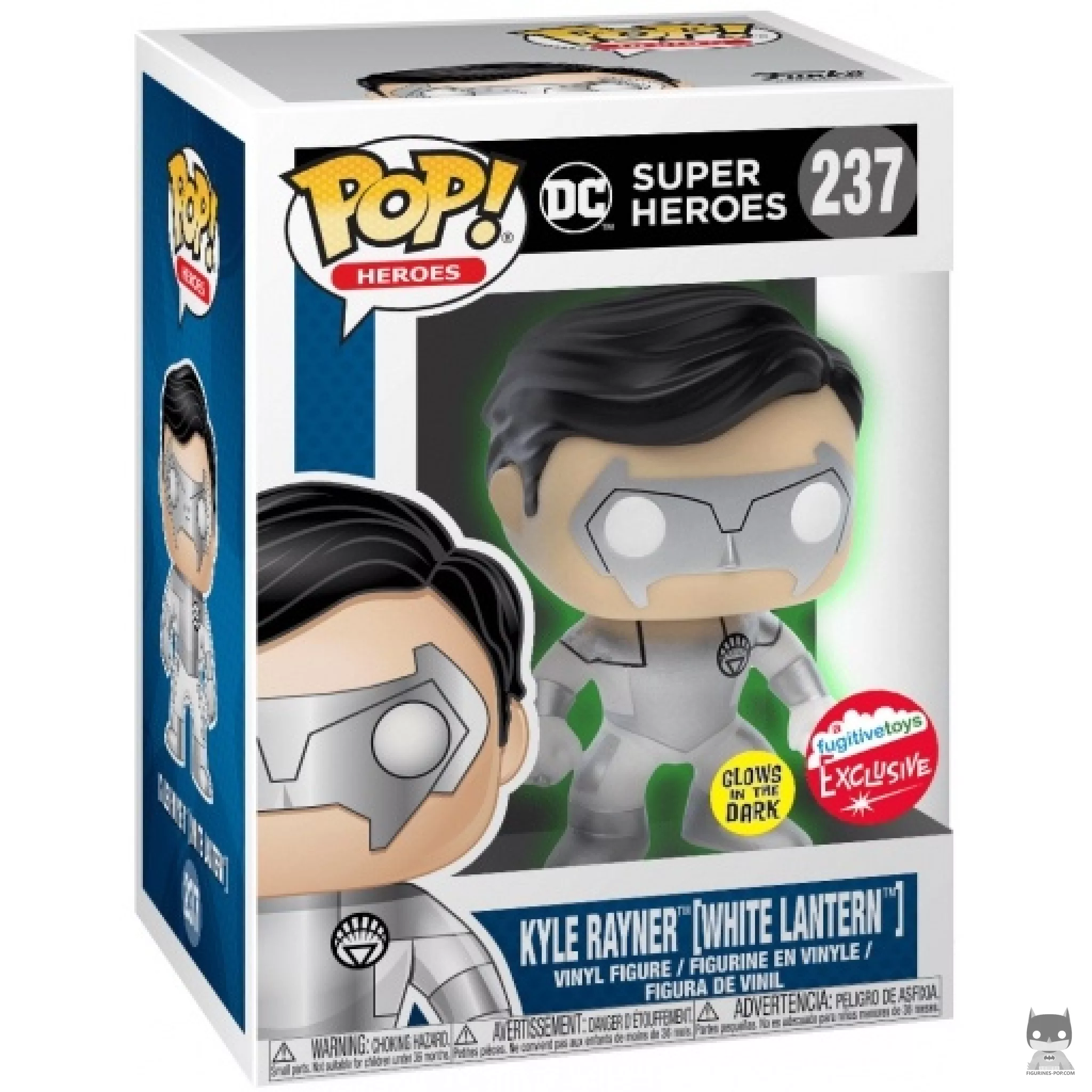 Figura Funko Pop! Kyle Rayner Linterna Blanca (Brilla en la oscuridad) en su caja