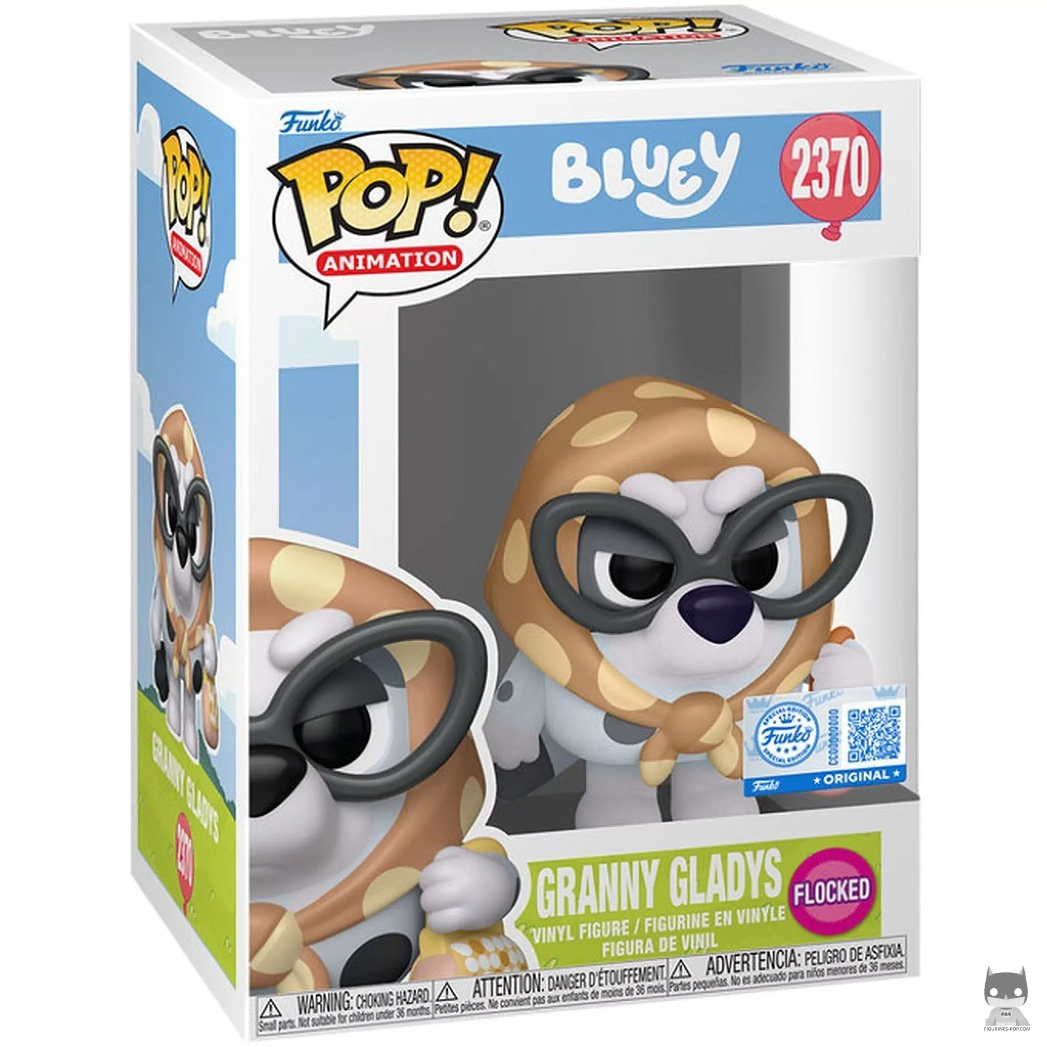 Figura Funko Pop! Abuela Gladys (Flocado) en su caja