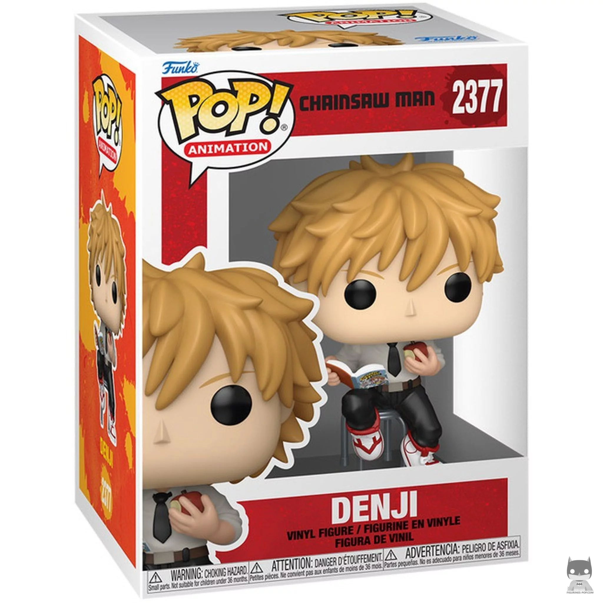 Figura Funko Pop! Denji (Leyendo) en su caja