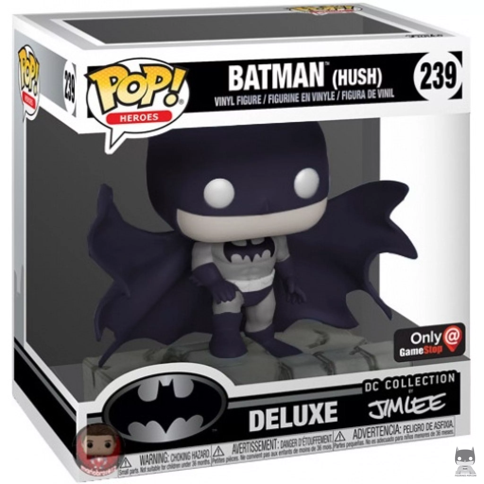 Figura Funko Pop! Batman (Blanco y negro) en su caja