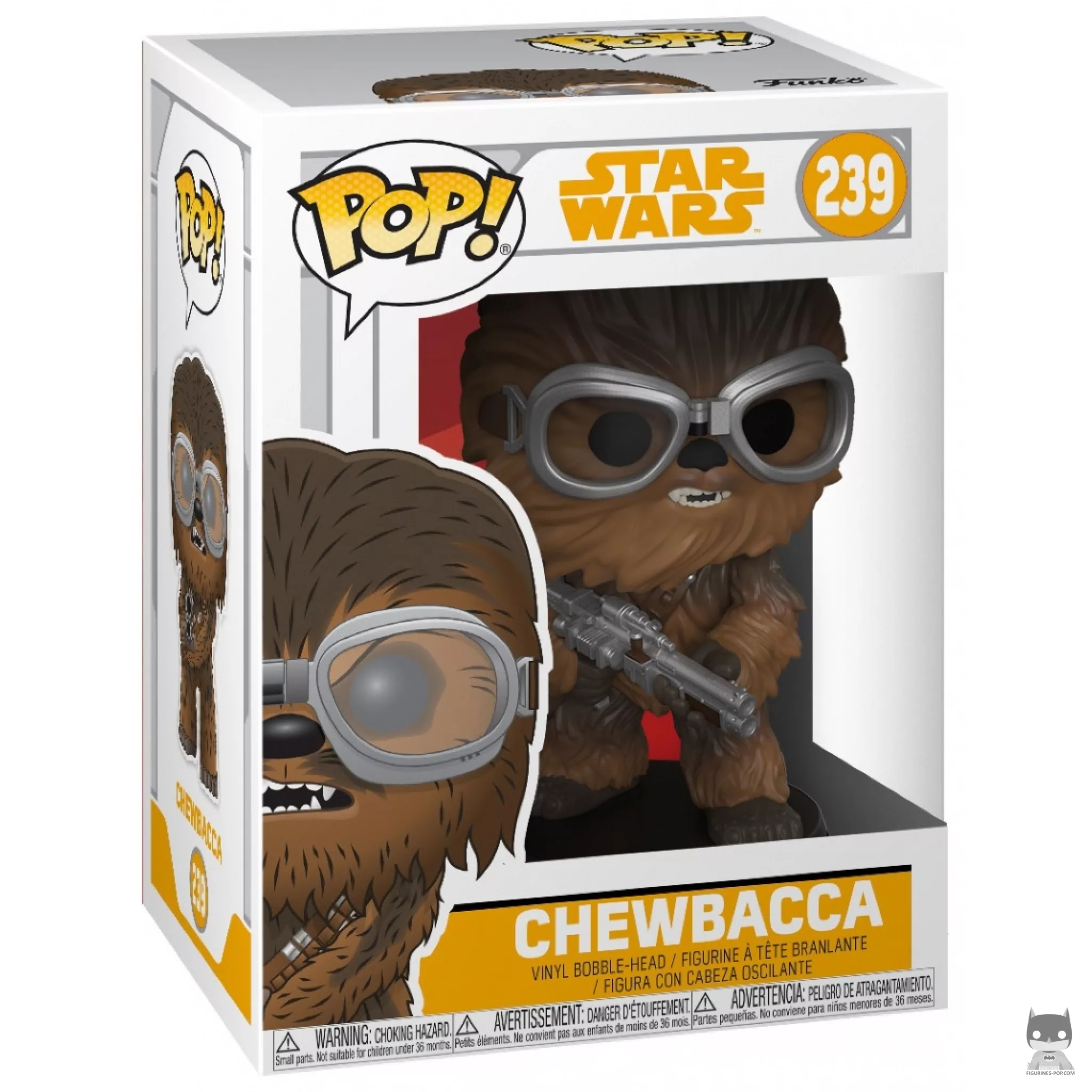Figura Funko Pop! Chewbacca con gafas en su caja