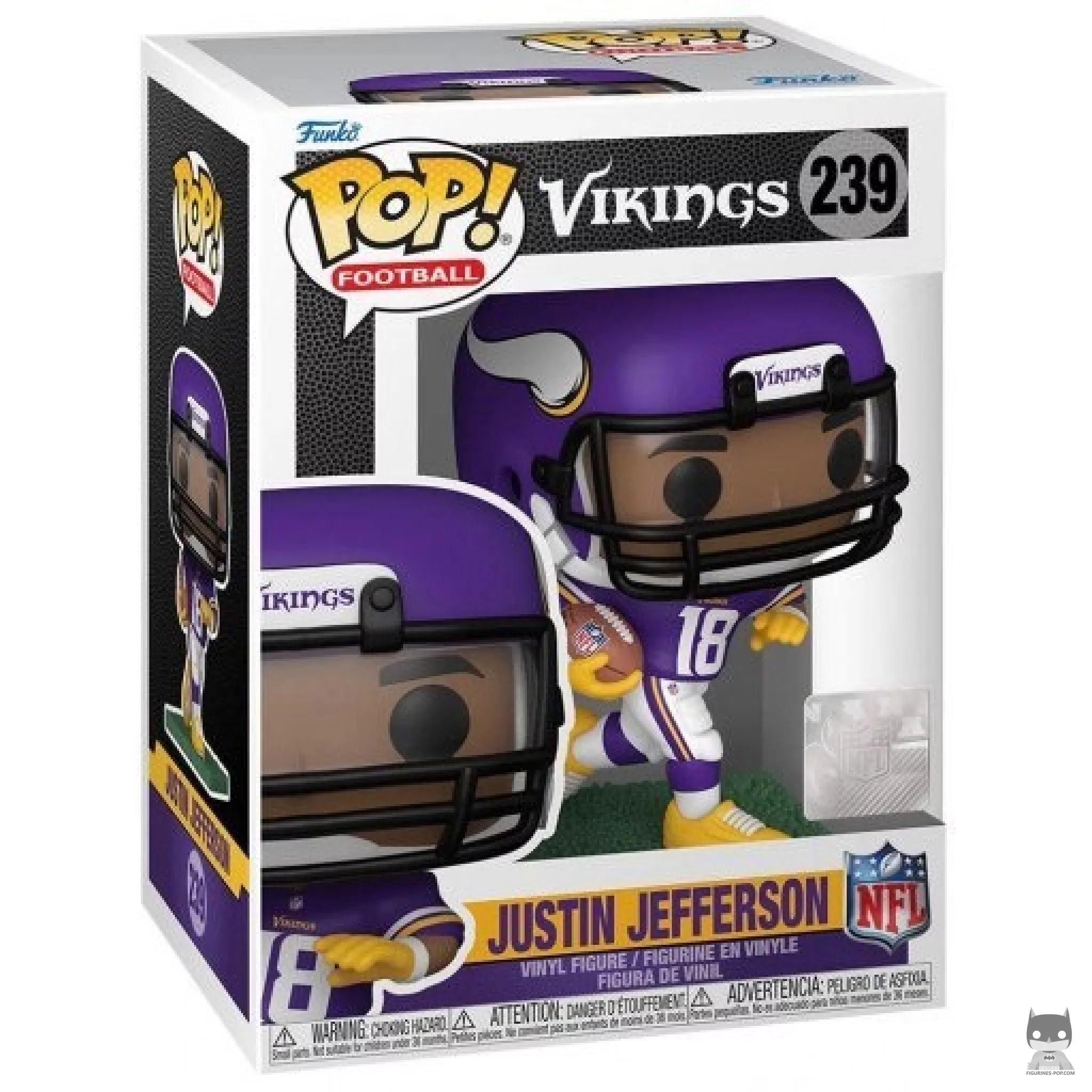 Figura Funko Pop! Justin Jefferson en su caja