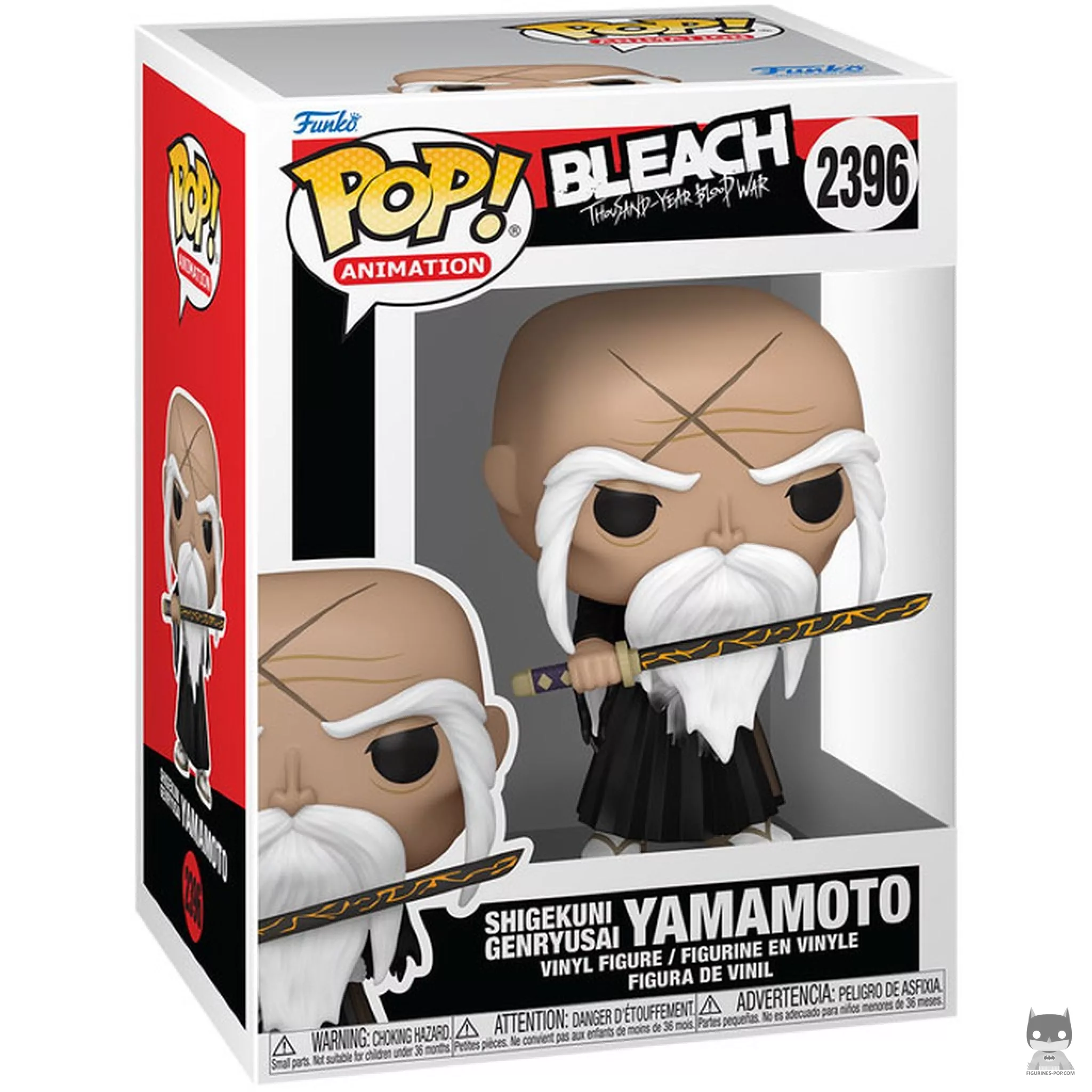 Figura Funko Pop! Genryusai Shigekuni Yamamoto en su caja