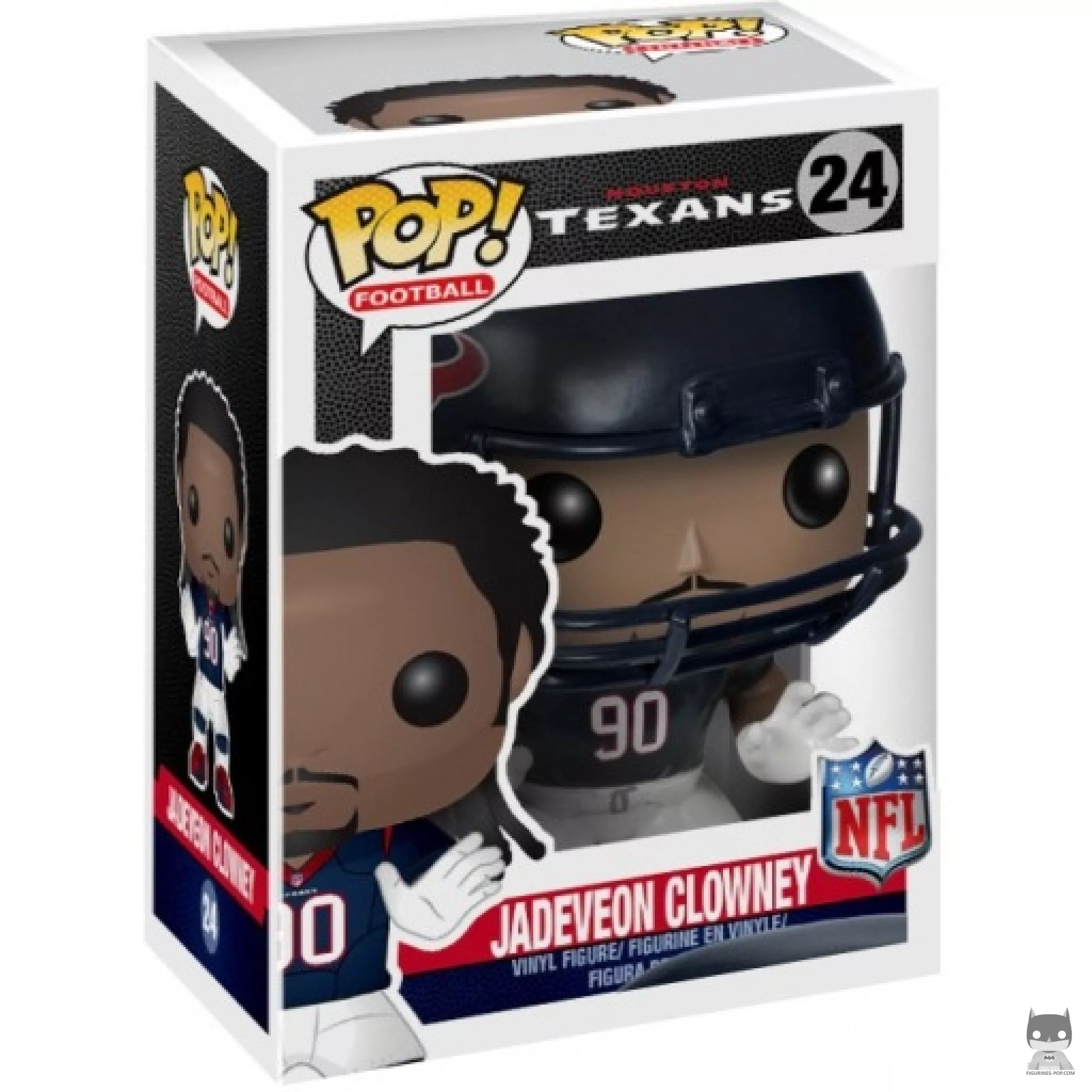 Figura Funko Pop! Jadeveon Clowney en su caja