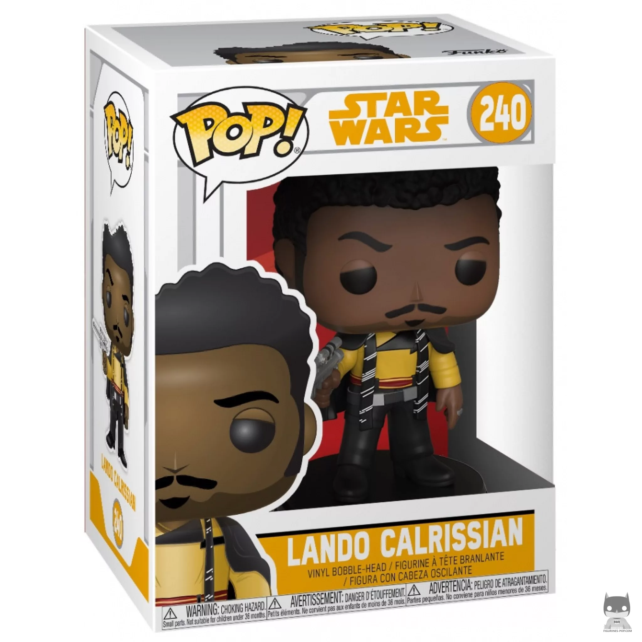 Figura Funko Pop! Lando Calrissian en su caja