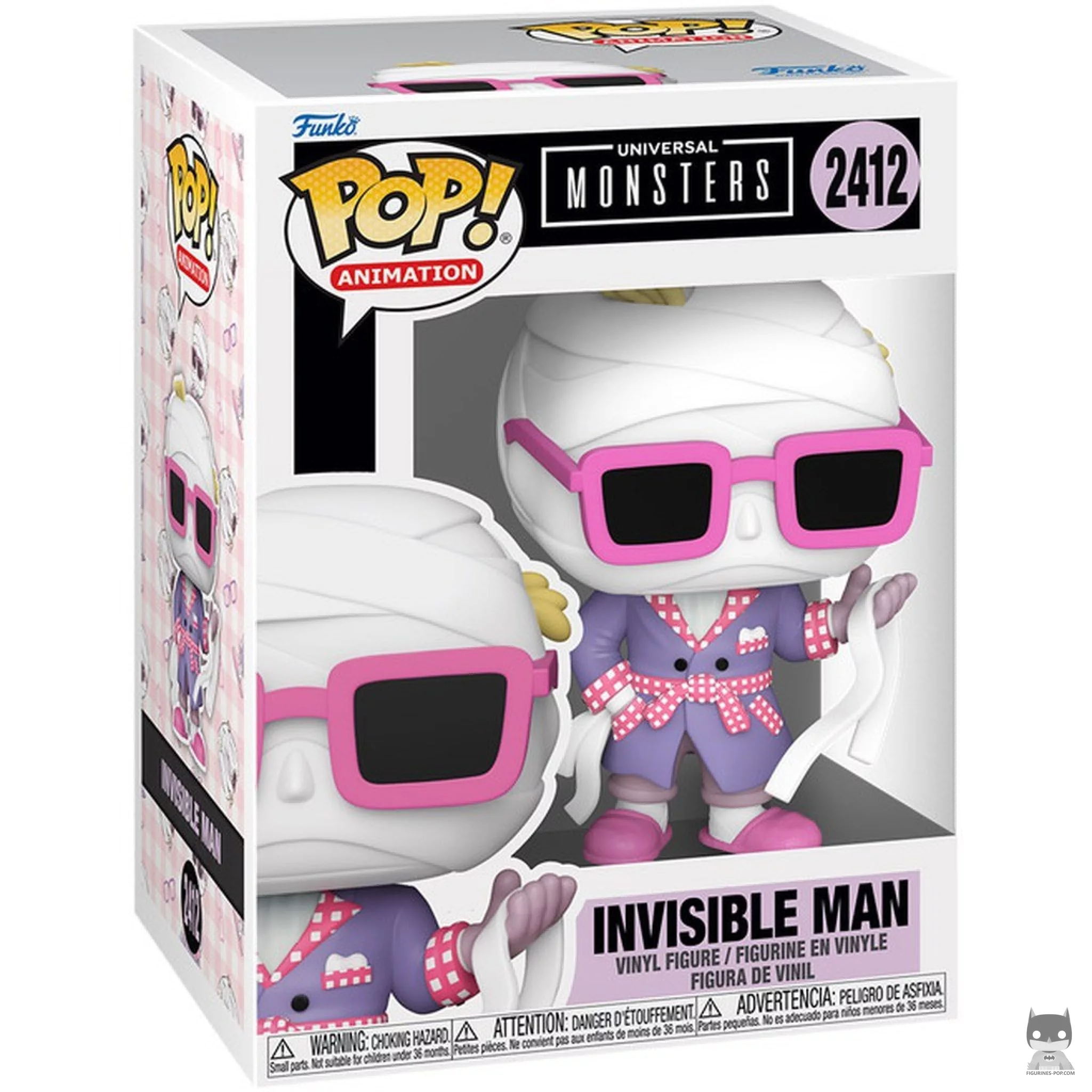 Figura Funko Pop! El hombre invisible (Anime) en su caja