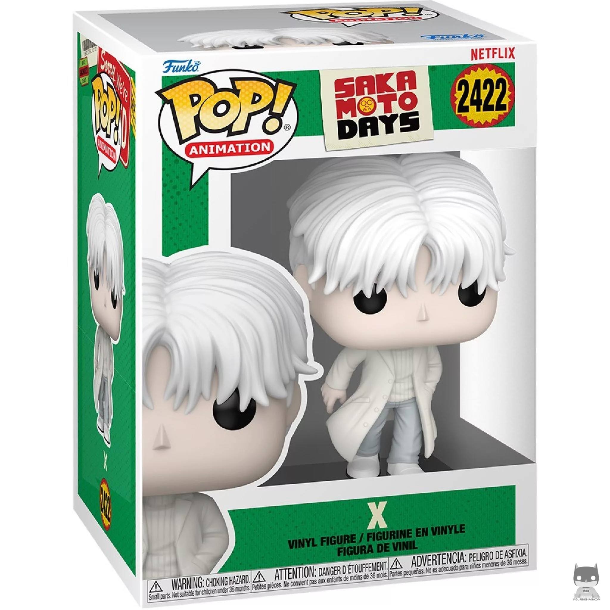 Figura Funko Pop! X en su caja