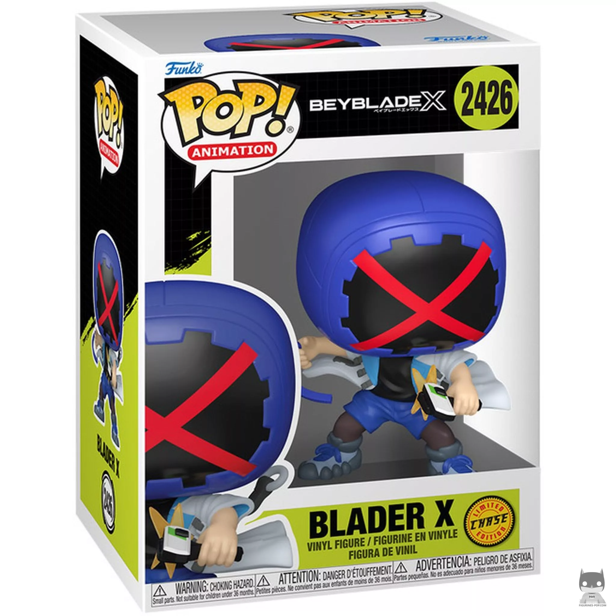 Figura Funko Pop! Blader X (Chase) en su caja