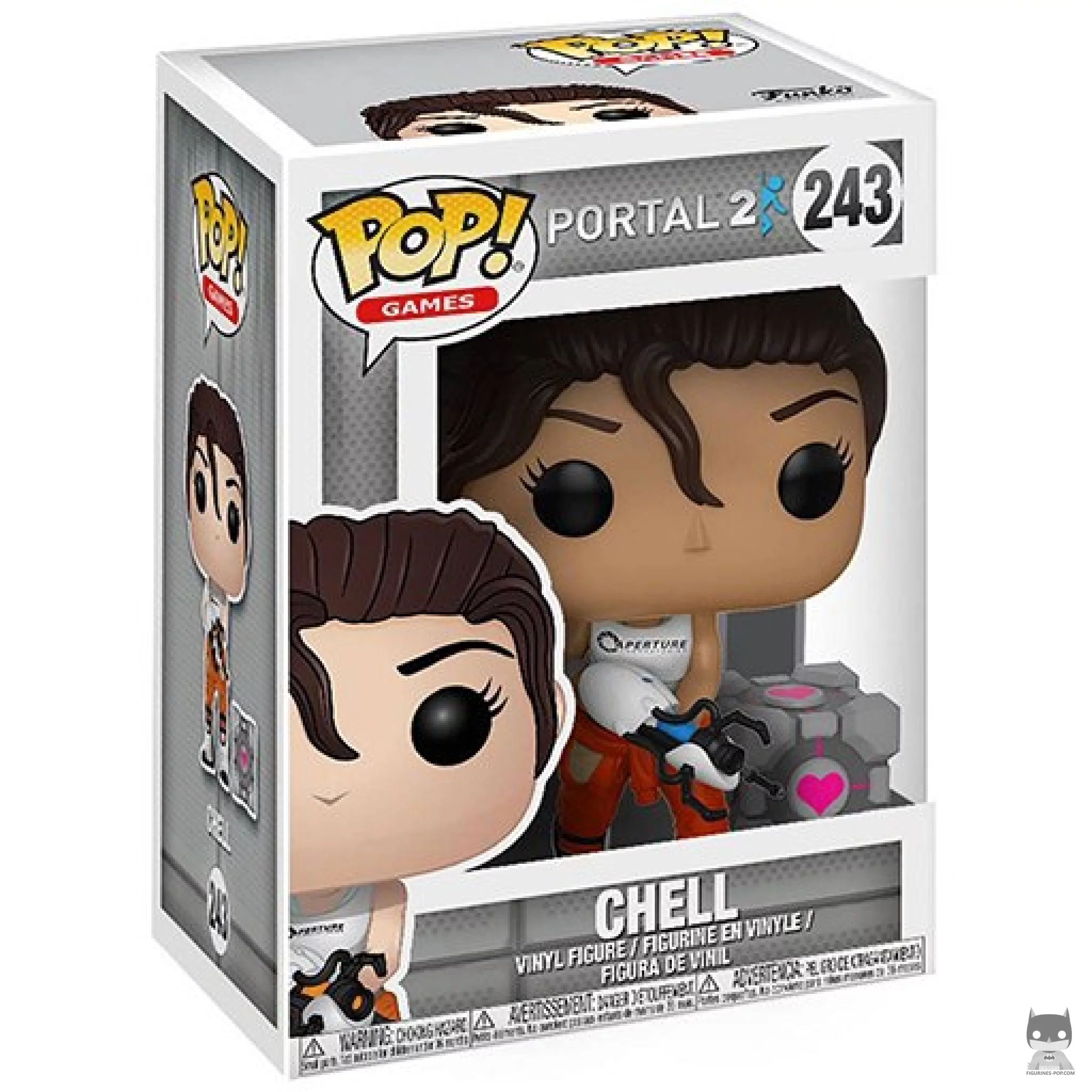 Figura Funko Pop! Chell en su caja
