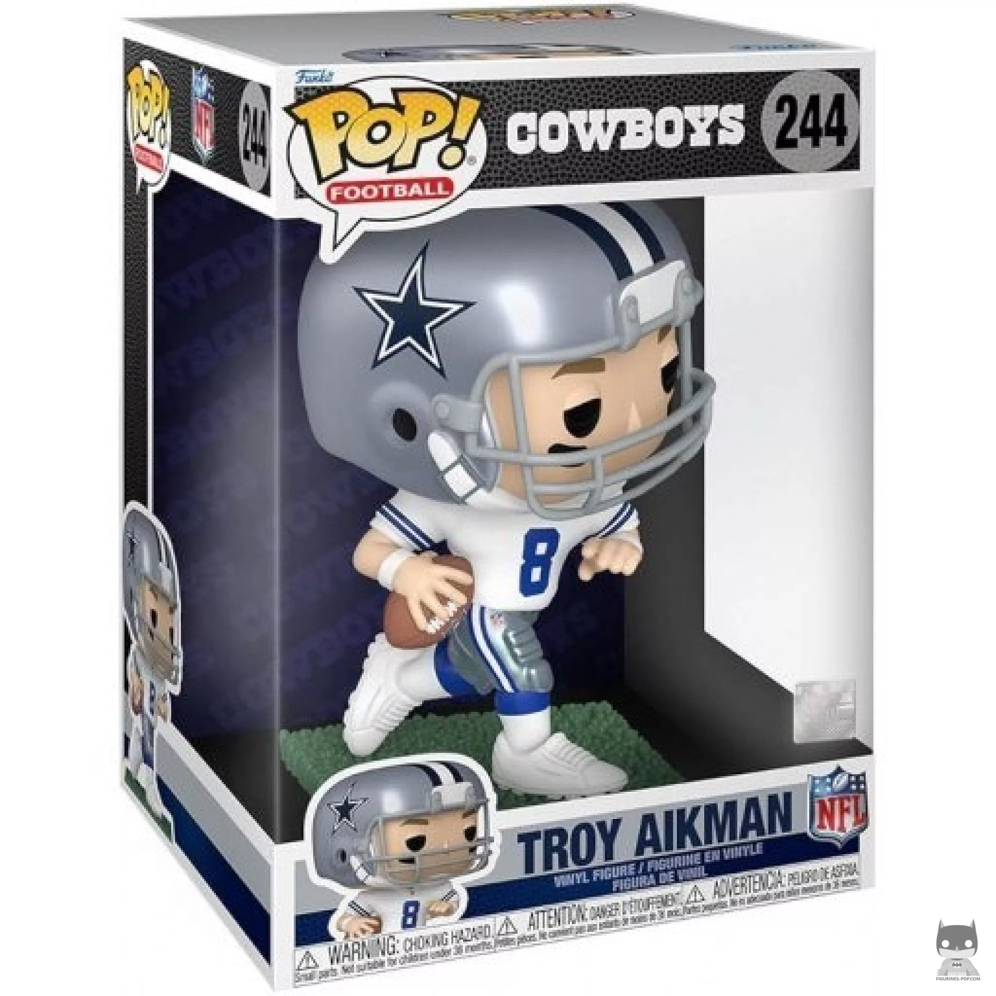 Figura Funko Pop! Troy Aikman (Supersized) en su caja