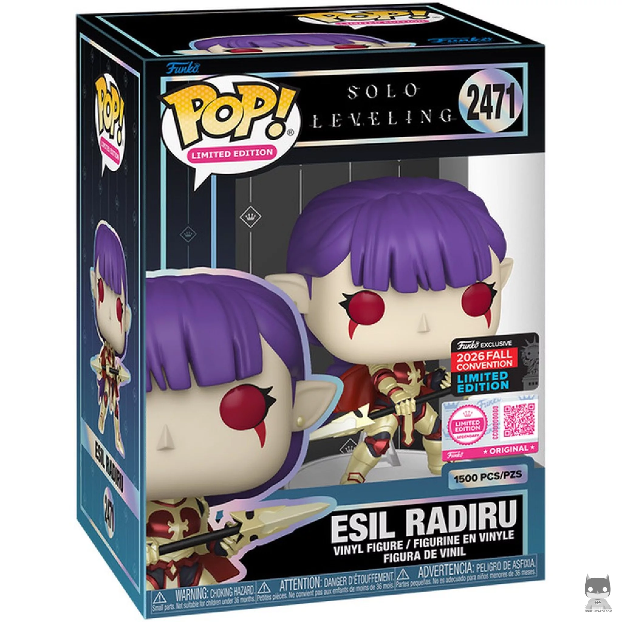 Figura Funko Pop! Esil Radiru (Sin máscara) en su caja