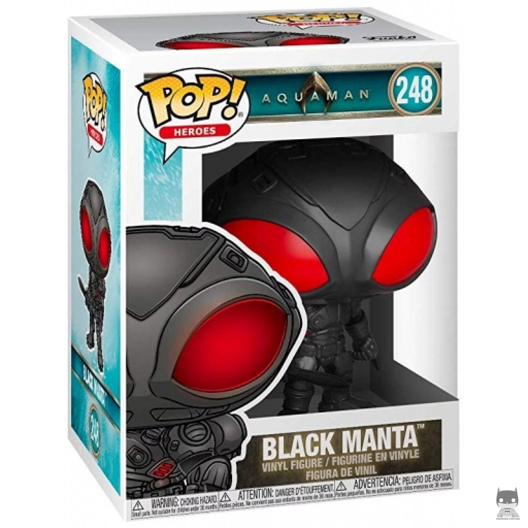 Figura Funko Pop! Black Manta en su caja