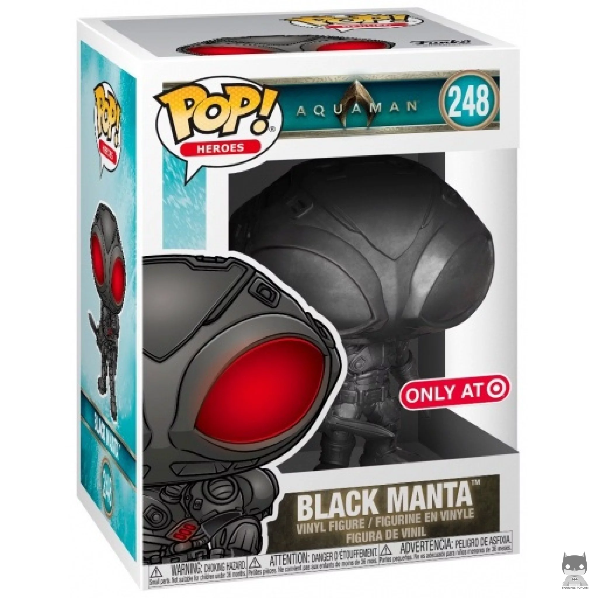 Figura Funko Pop! Black Manta (Negro) en su caja