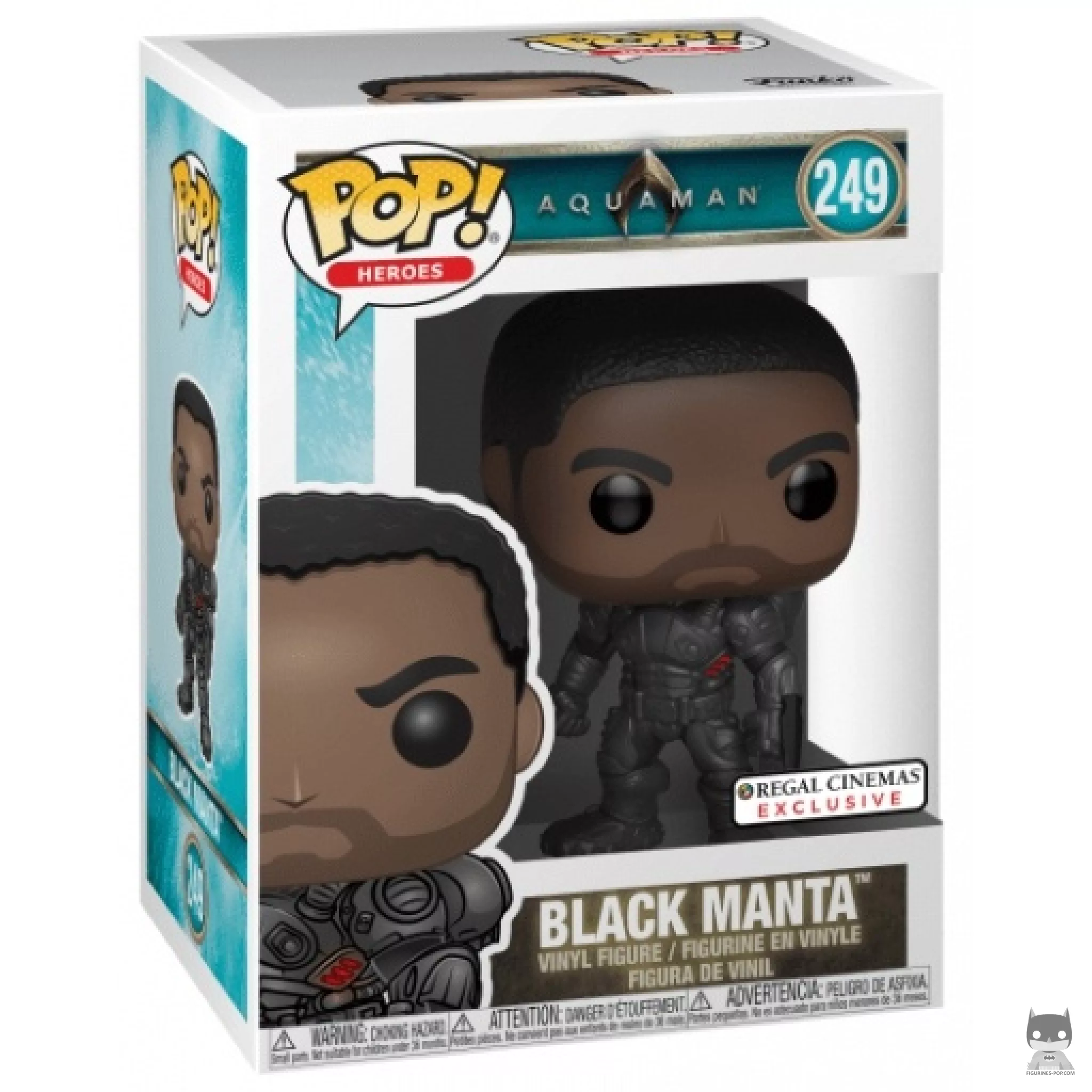 Figura Funko Pop! Black Manta (Sin máscara) en su caja