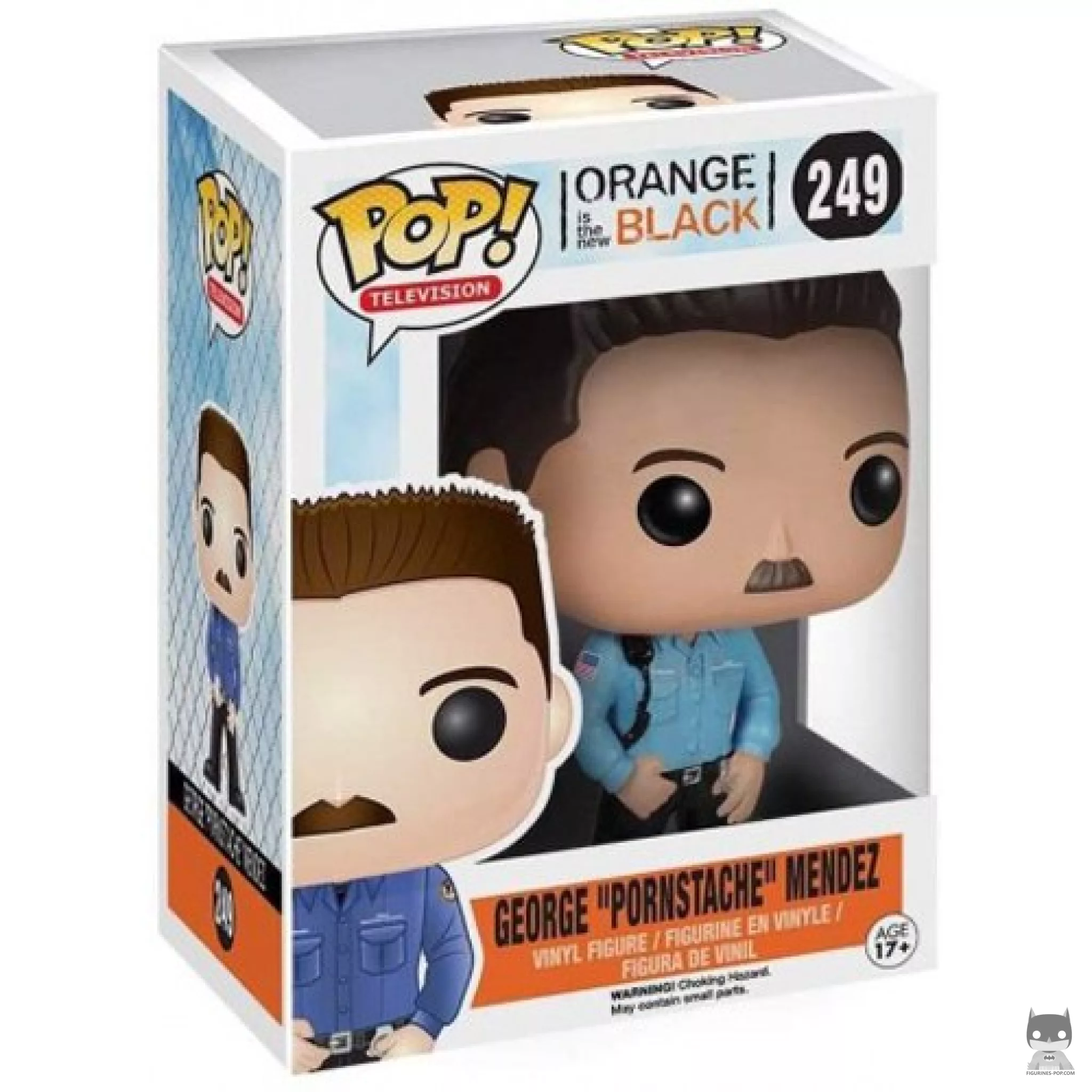 Figura Funko Pop! George "Pornstache" Mendez en su caja