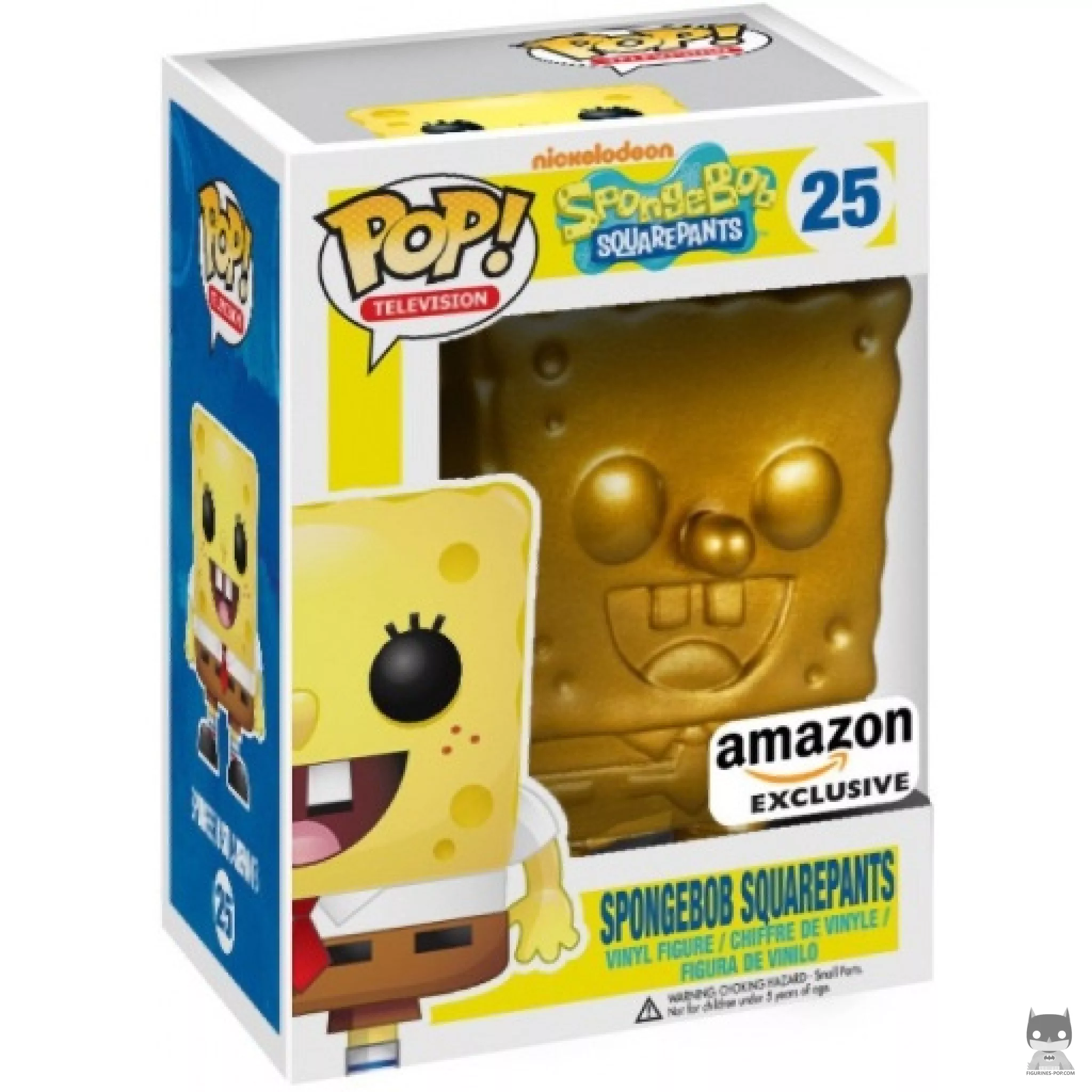 Figura Funko Pop! Bob Esponja (Dorado) en su caja