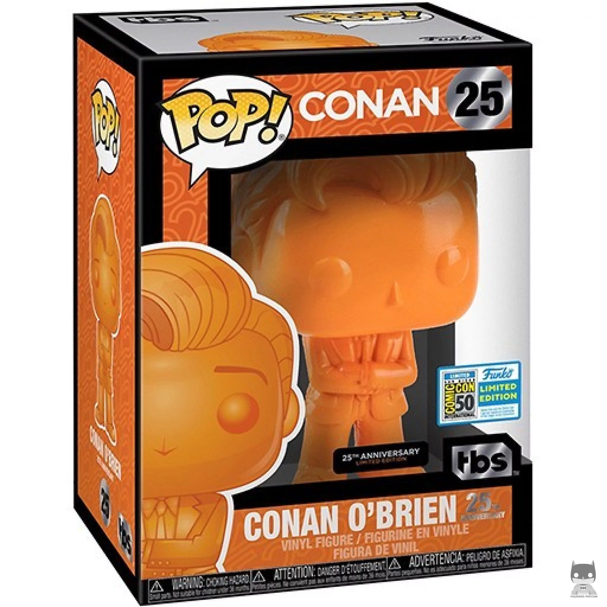 Figura Funko Pop! Conan O'Brien (Naranja) en su caja