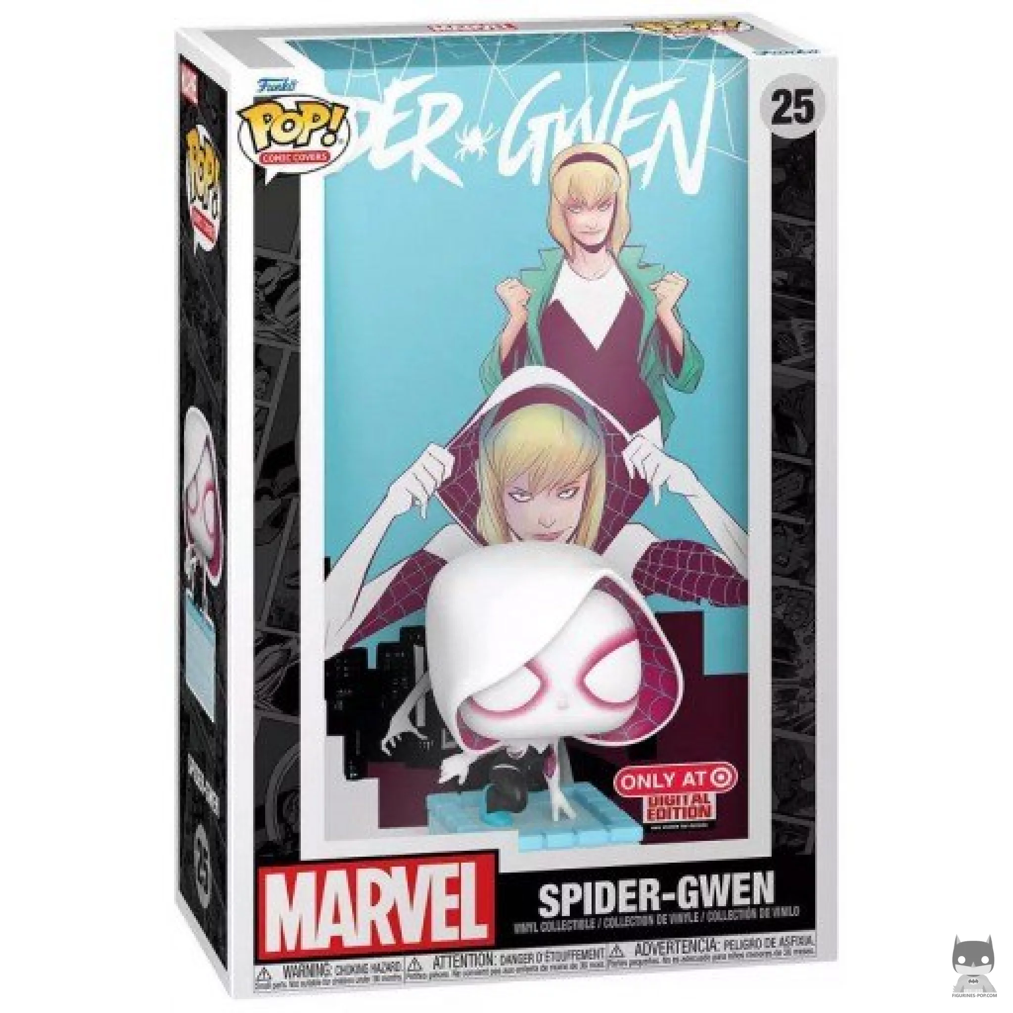 Figura Funko Pop! Spider-Gwen en su caja