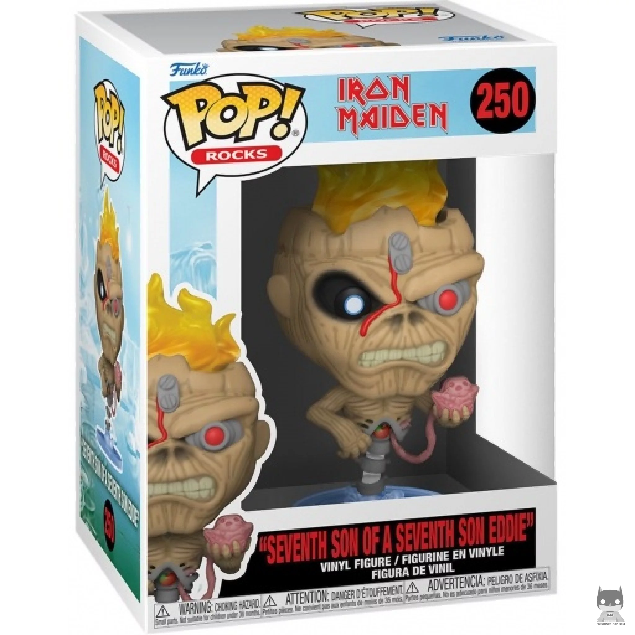 Figura Funko Pop! Eddie Seventh Son of a Seventh Son en su caja