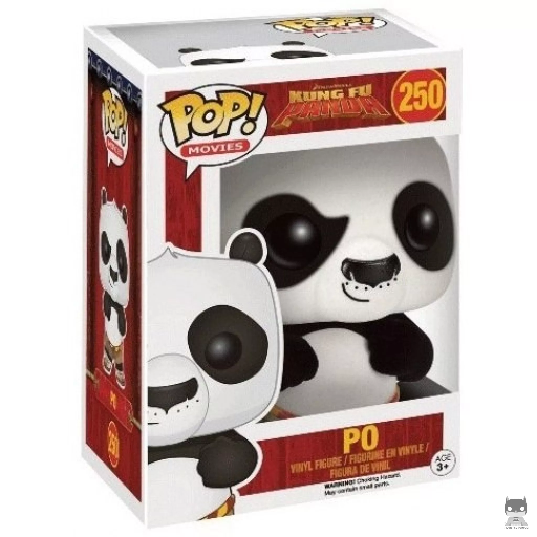 Figura Funko Pop! Po (Flocado) en su caja
