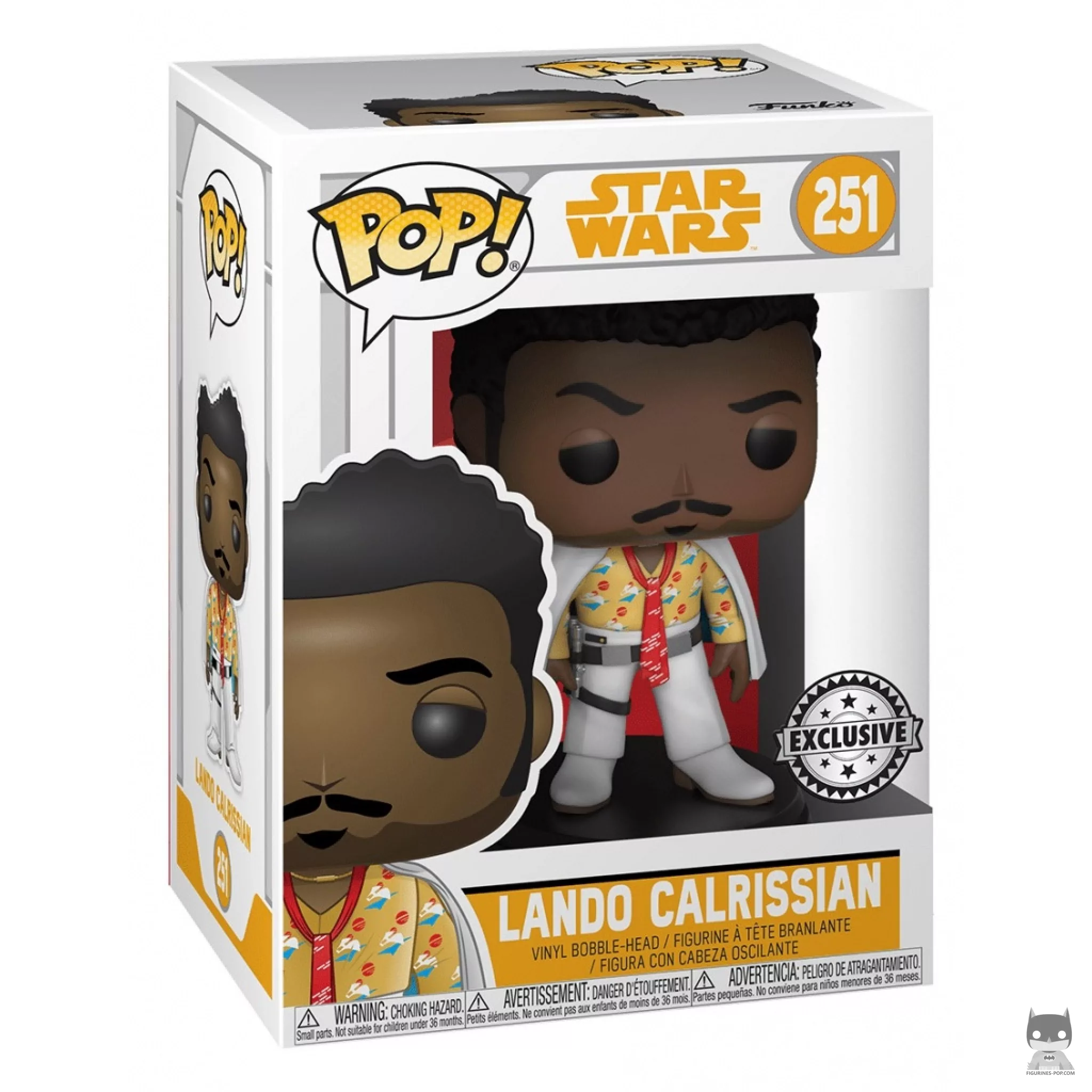 Figura Funko Pop! Lando Calrissian en su caja