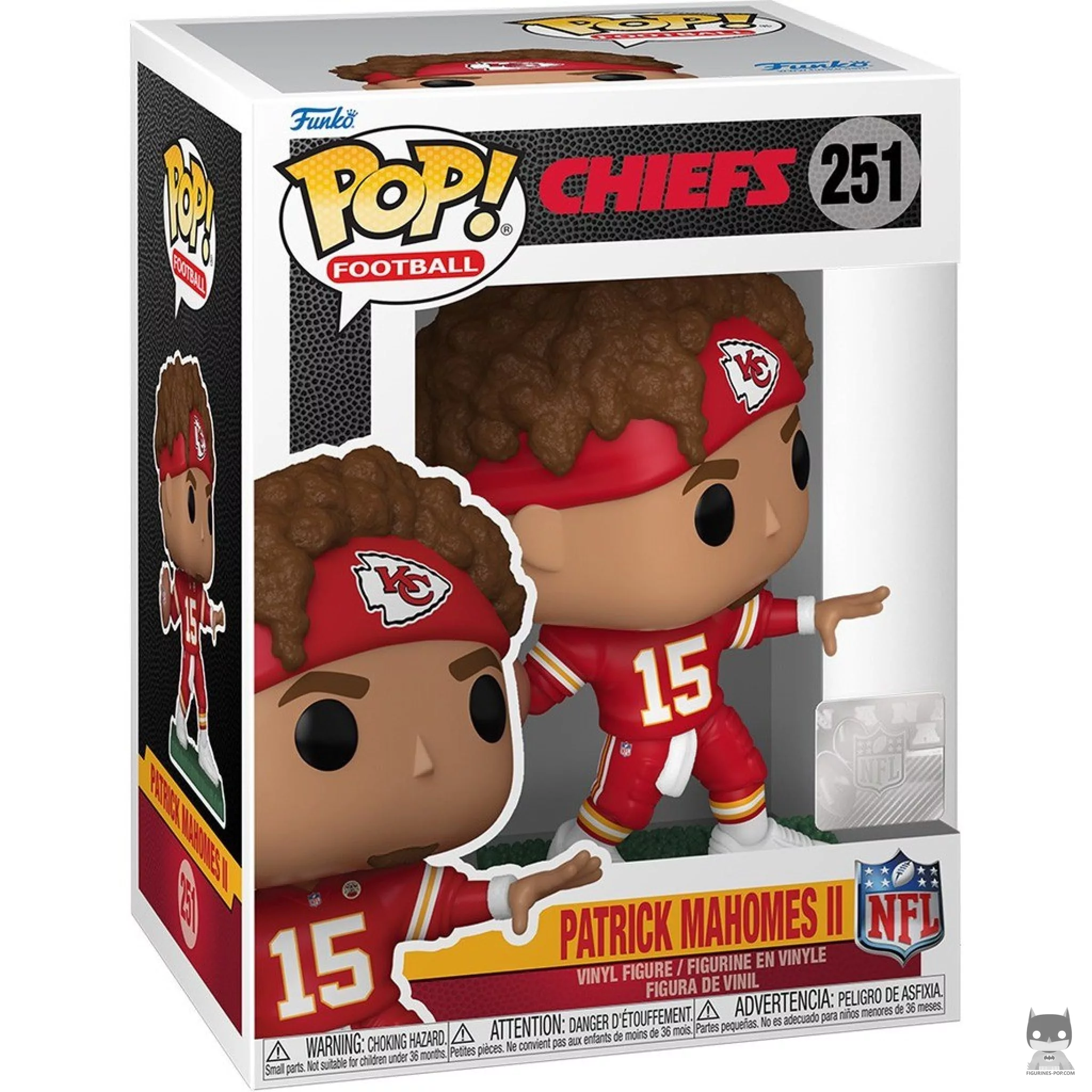Figura Funko Pop! Patrick Mahomes II en su caja