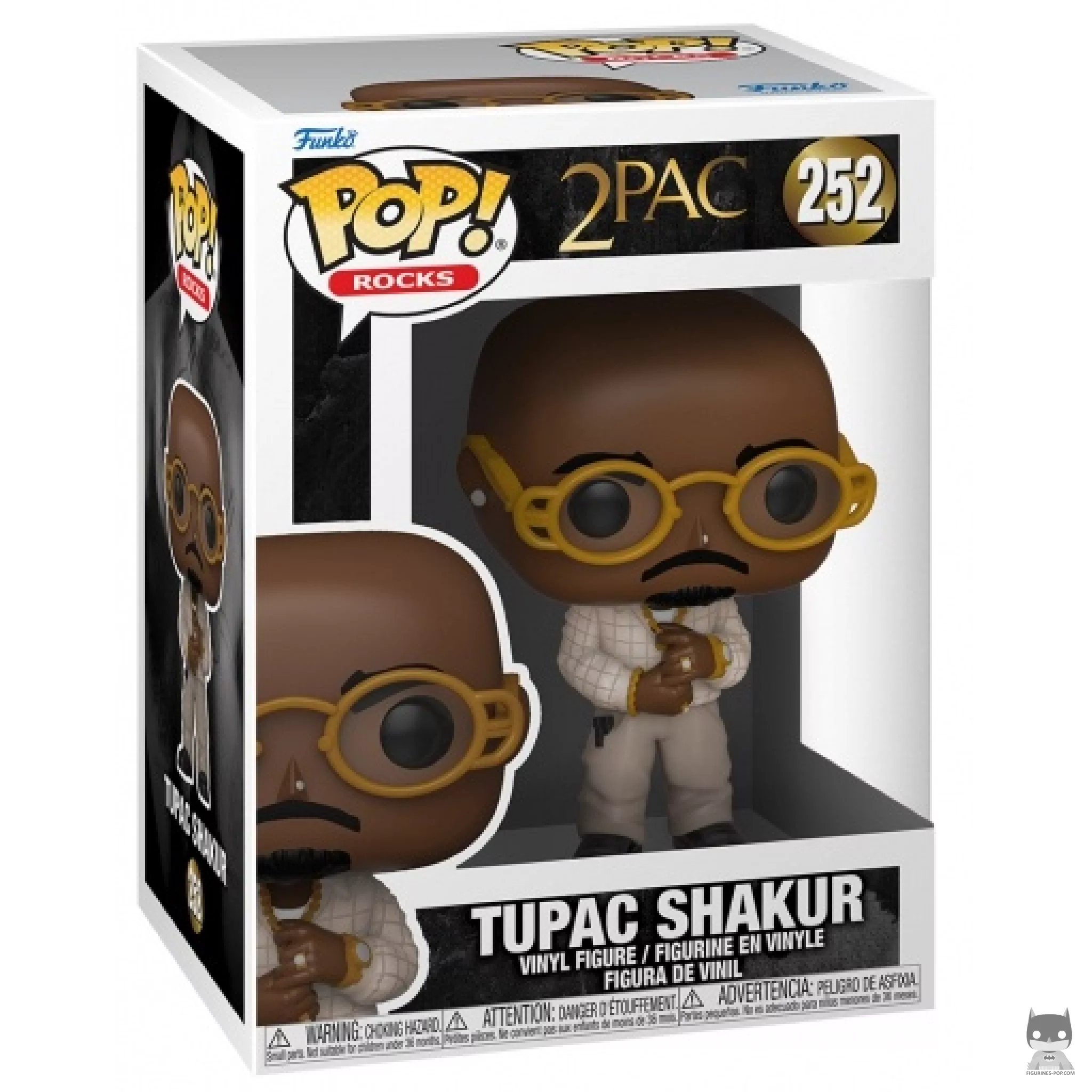 Figura Funko Pop! Tupac Shakur en su caja