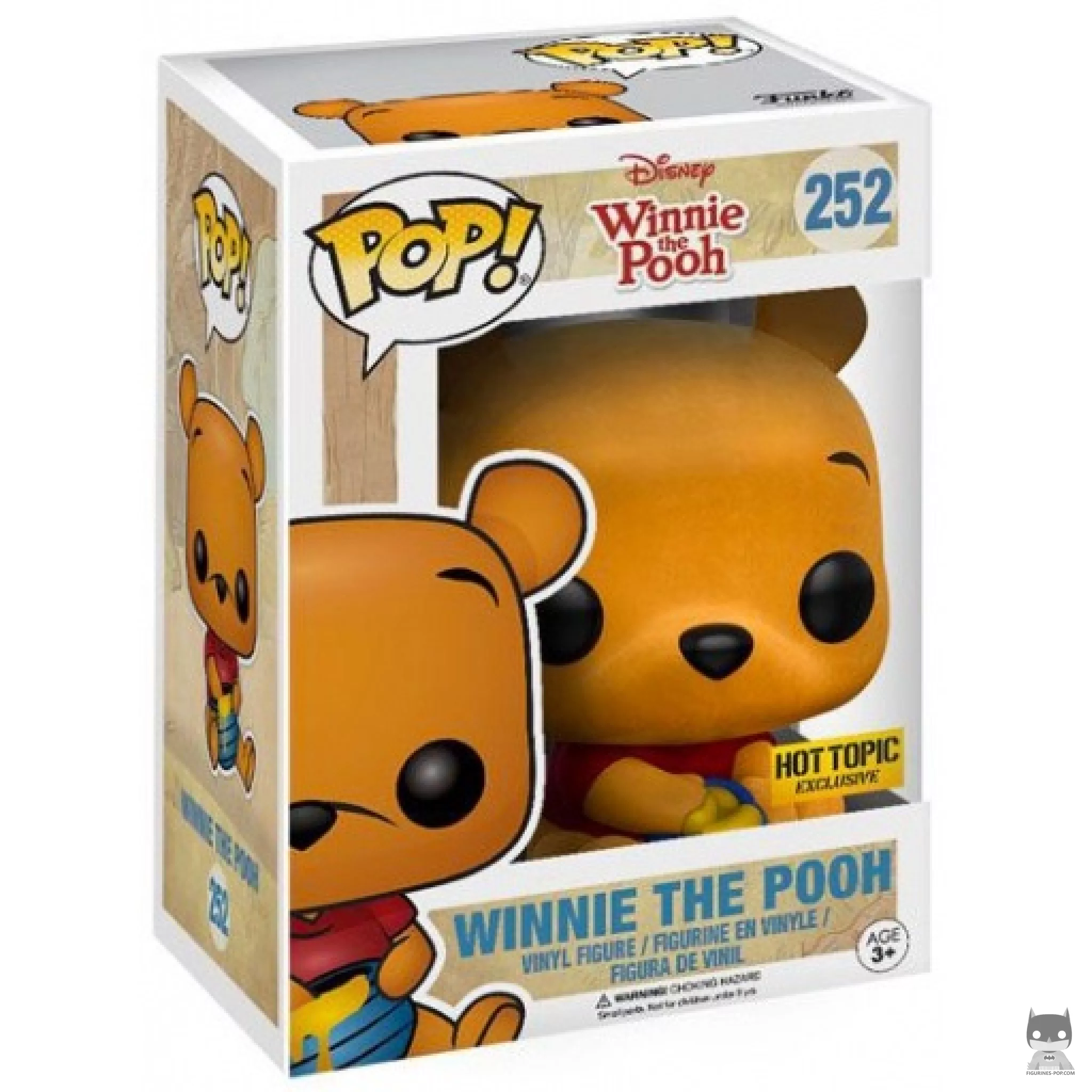Figura Funko Pop! Winnie the Pooh sentado (Flocado) en su caja