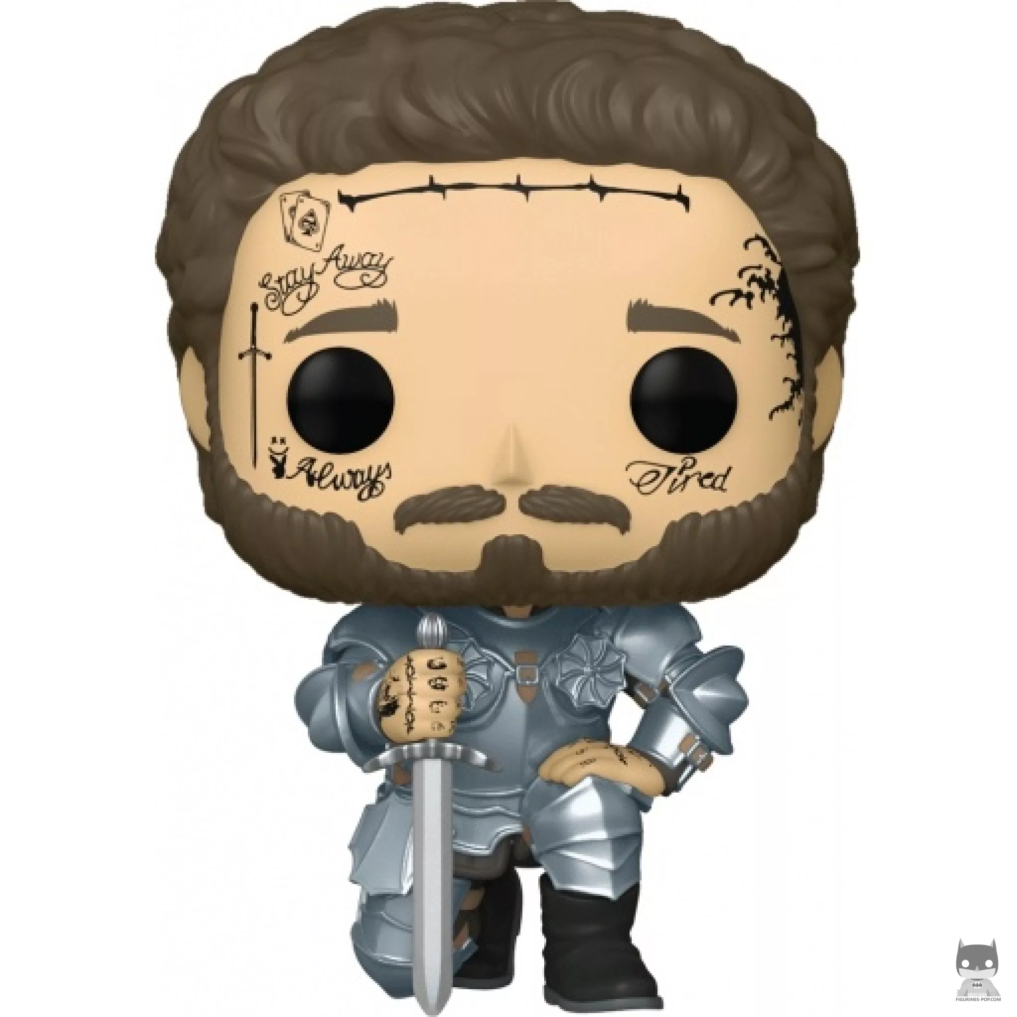Figura Funko Pop! Post Malone con armadura de caballero (Post Malone)