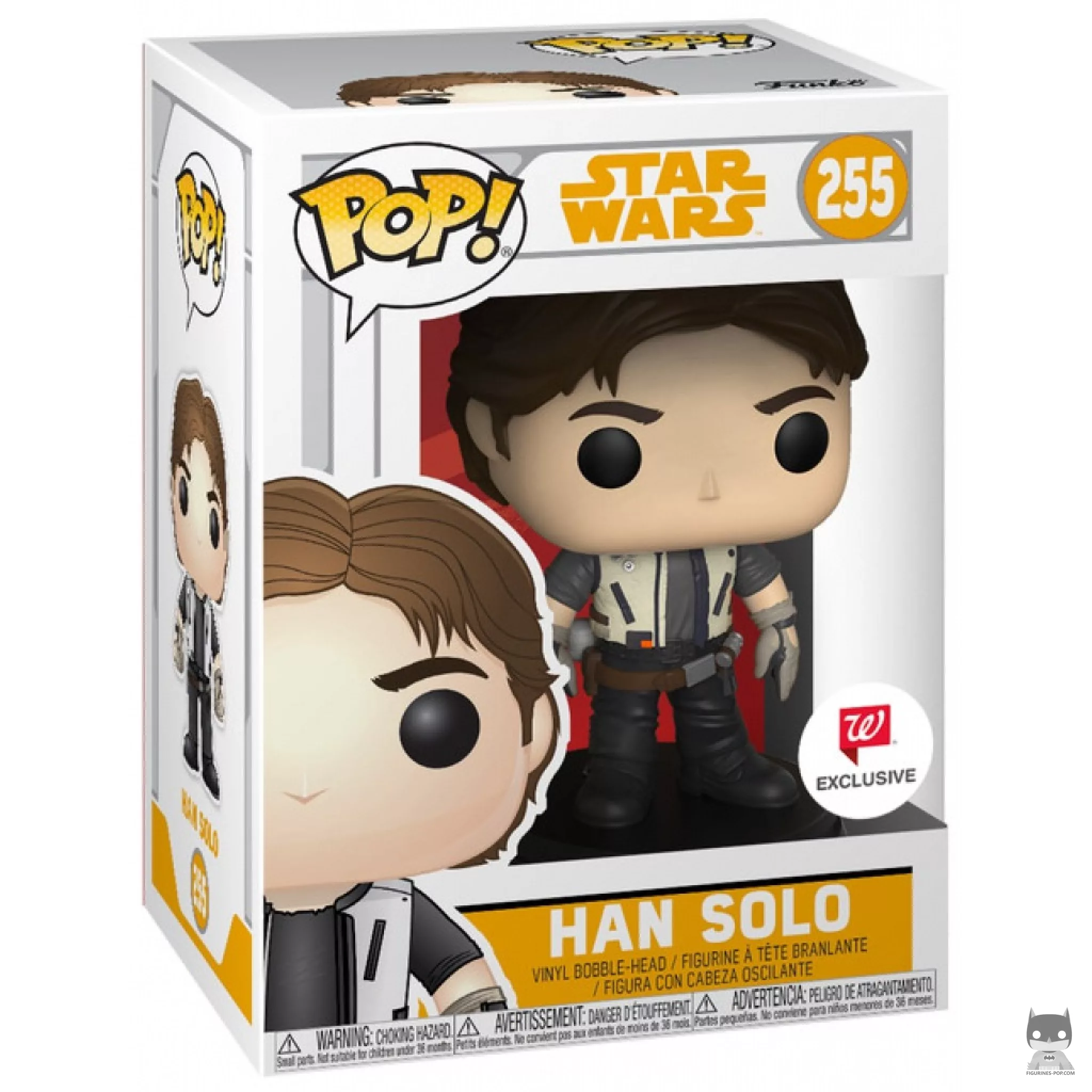 Figura Funko Pop! Han Solo joven en su caja