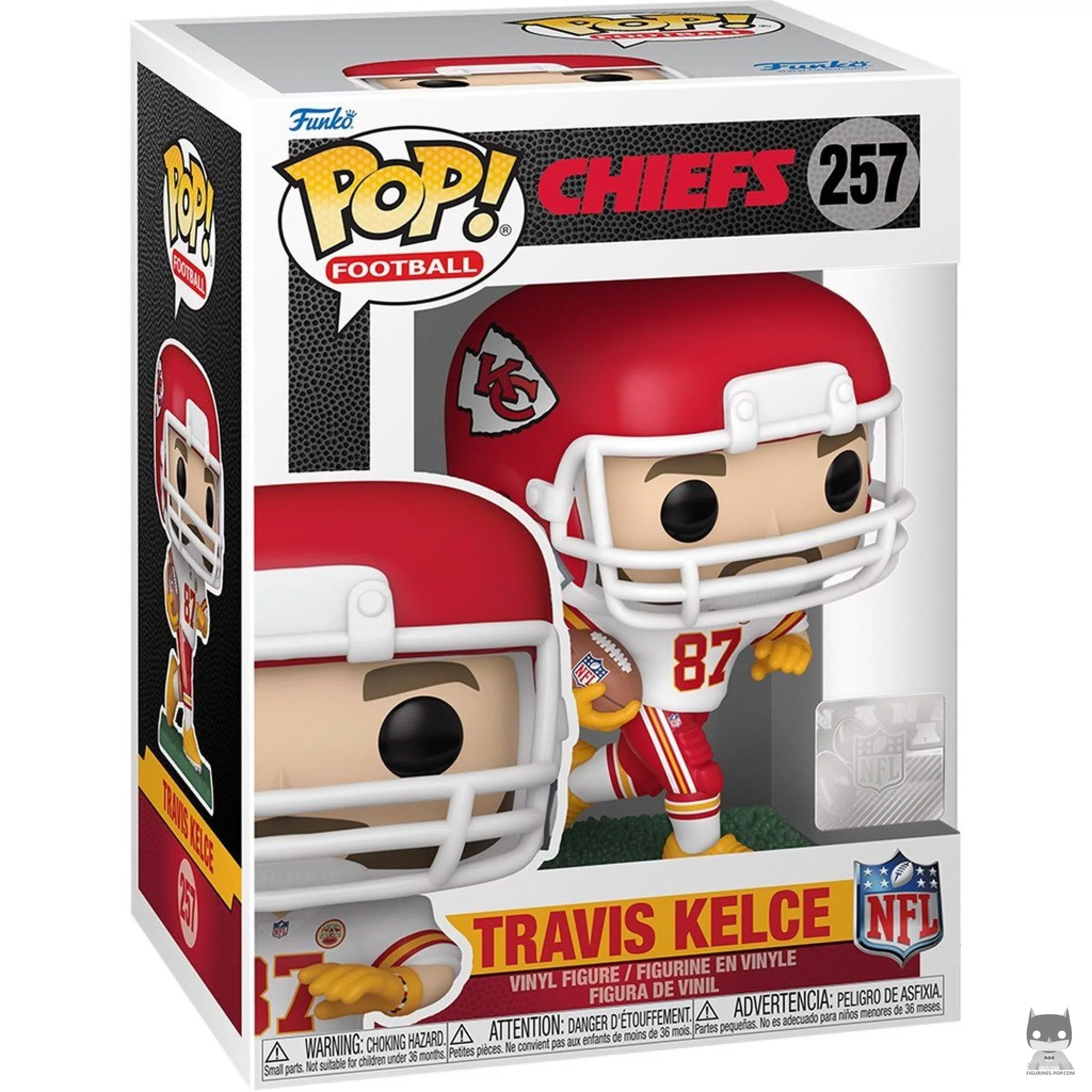 Figura Funko Pop! Travis Kelce en su caja
