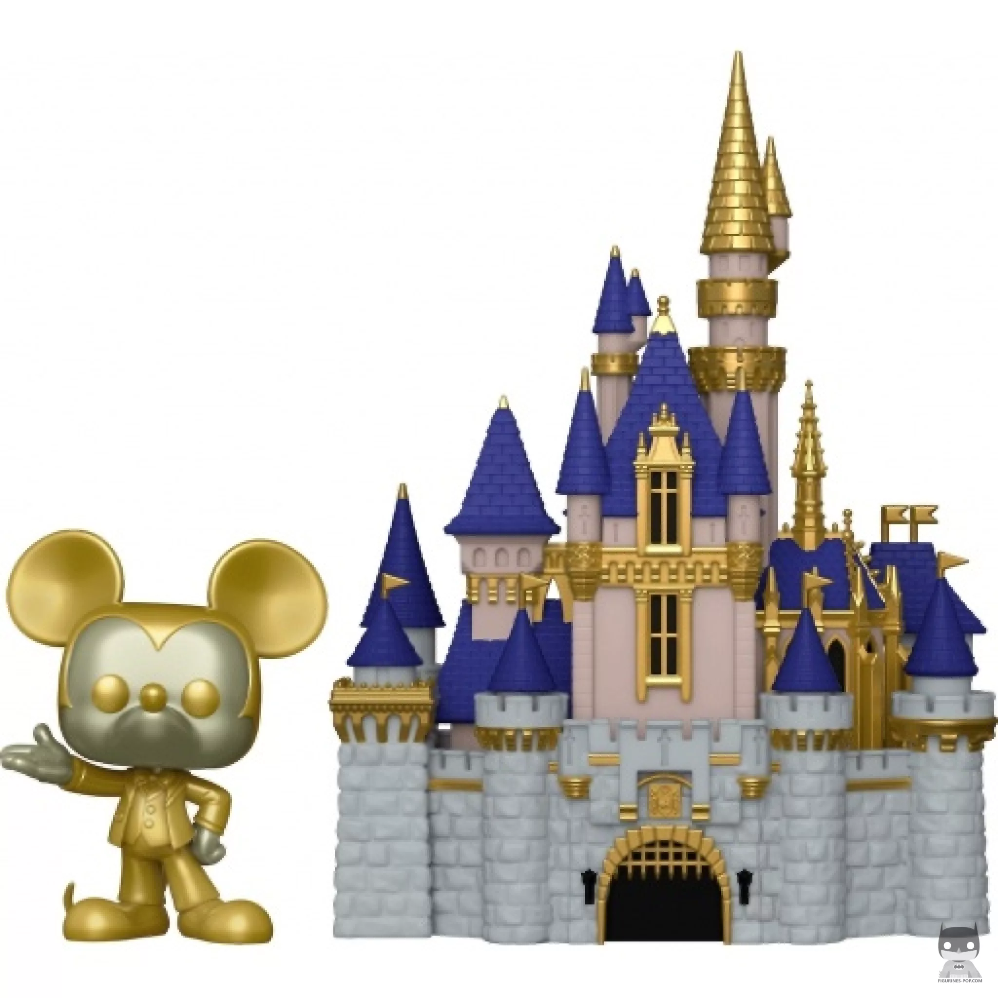 Figura Funko Pop! Castillo de Cenicienta & Mickey Mouse (Dorado) (50.º aniversario de Walt Disney World)