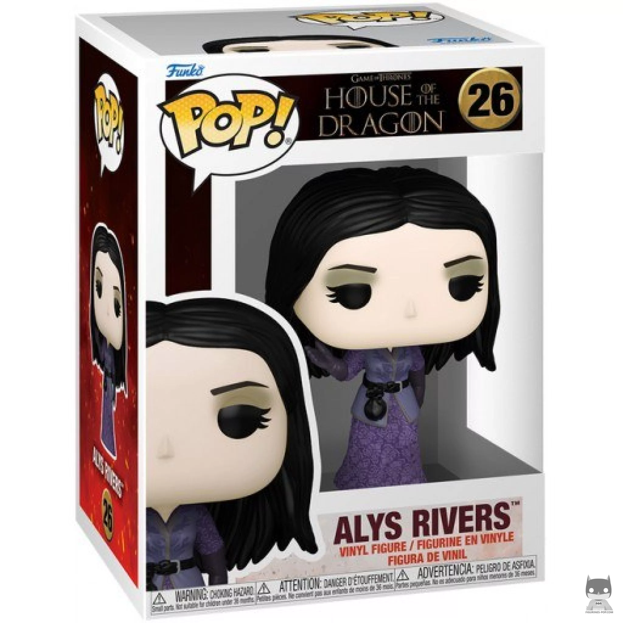 Figura Funko Pop! Alys Rivers en su caja