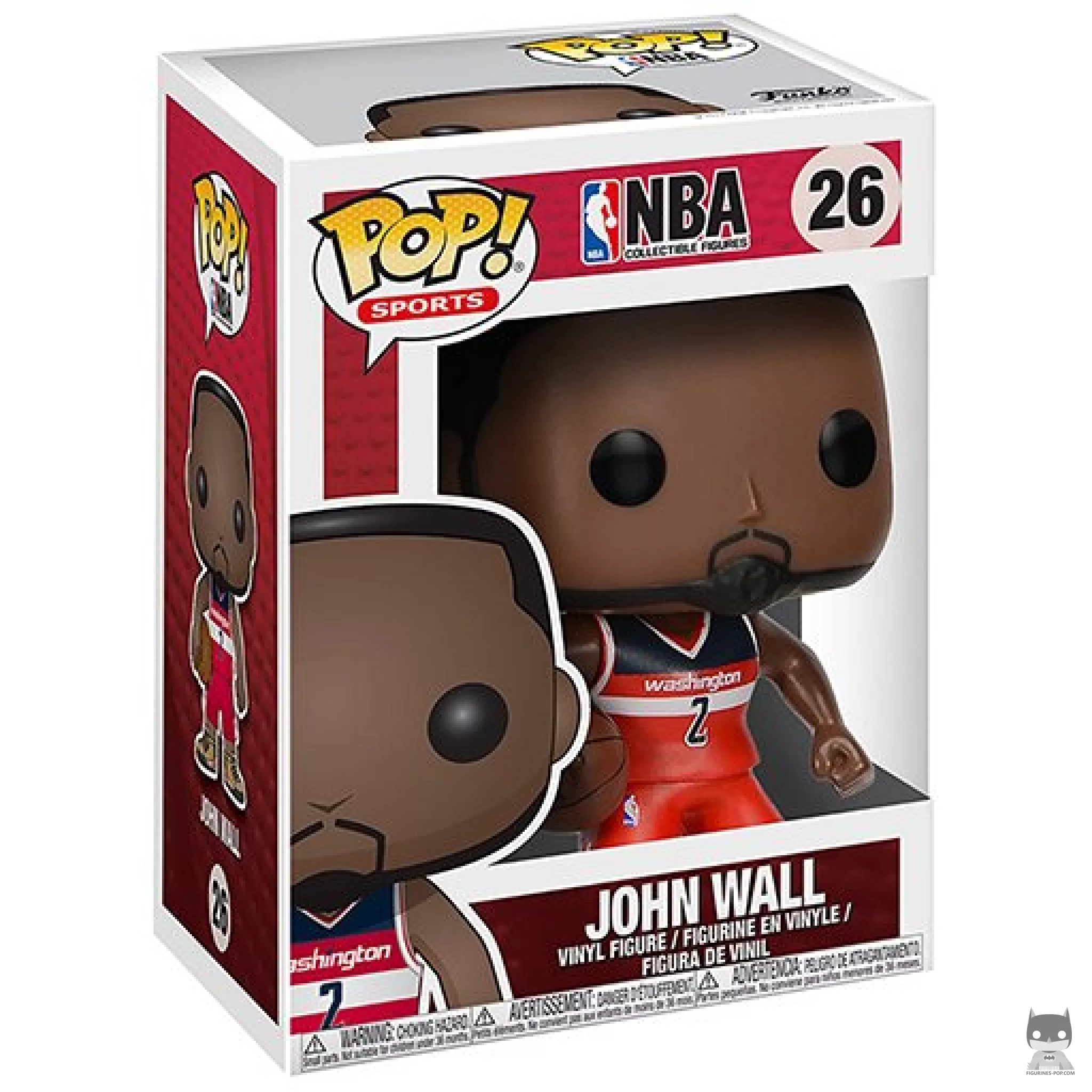 Figura Funko Pop! John Wall en su caja
