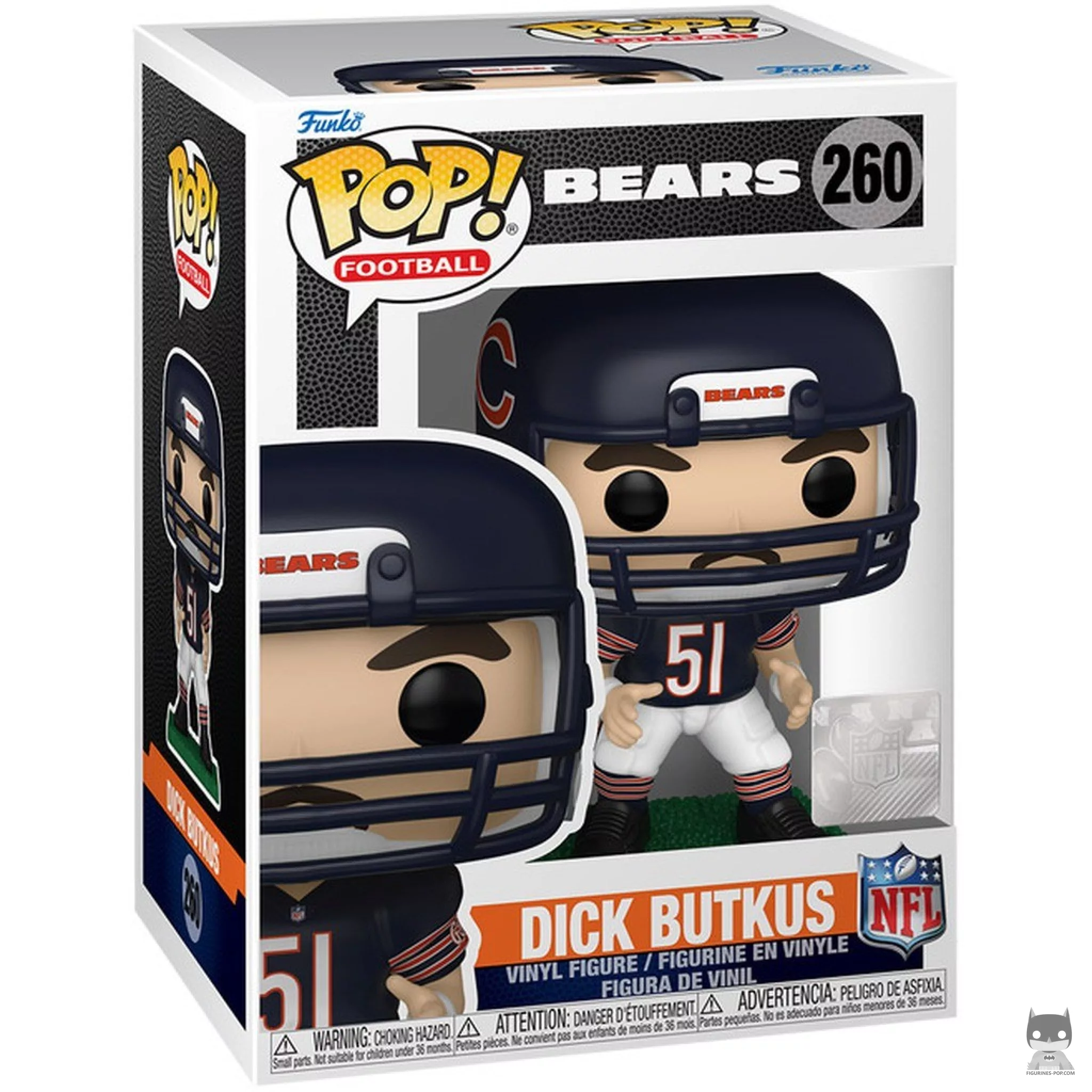 Figura Funko Pop! Dick Butkus en su caja
