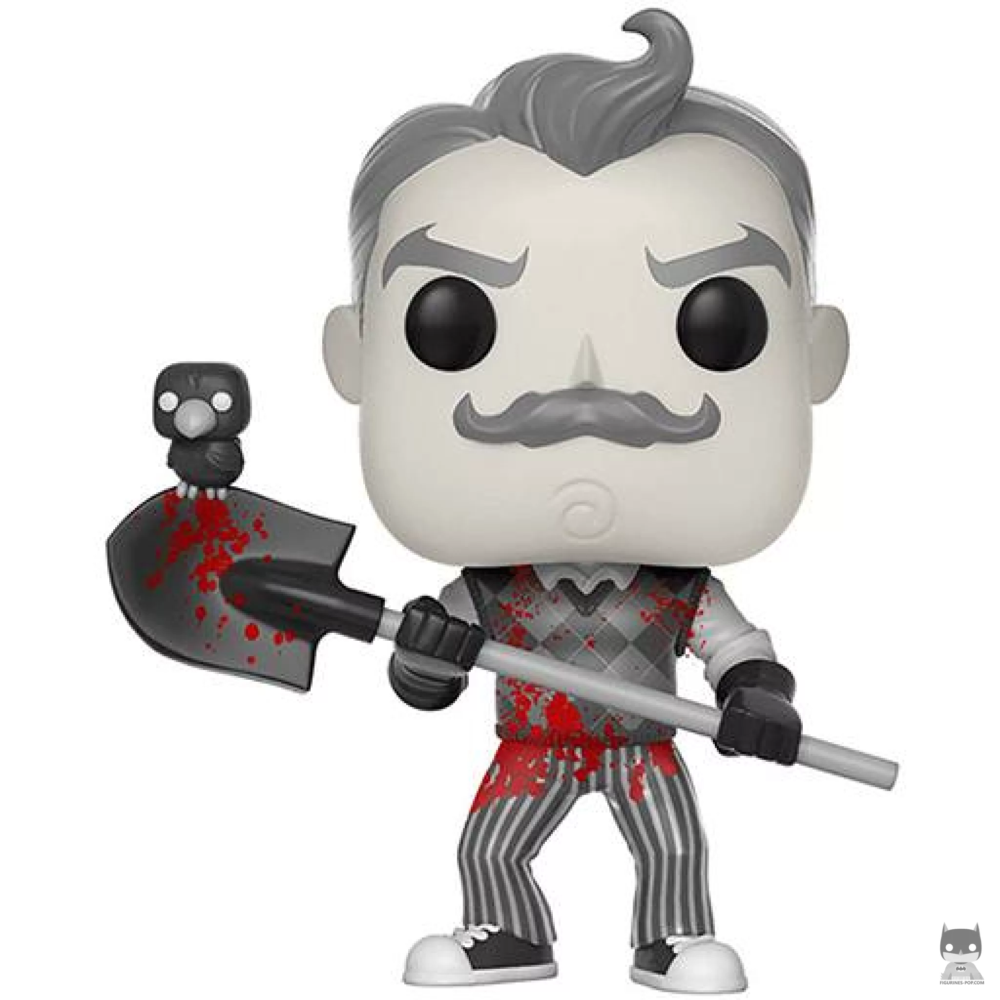 Figura Funko Pop! El Vecino (Blanco y negro) (Ensangrentado) (Hello Neighbor)