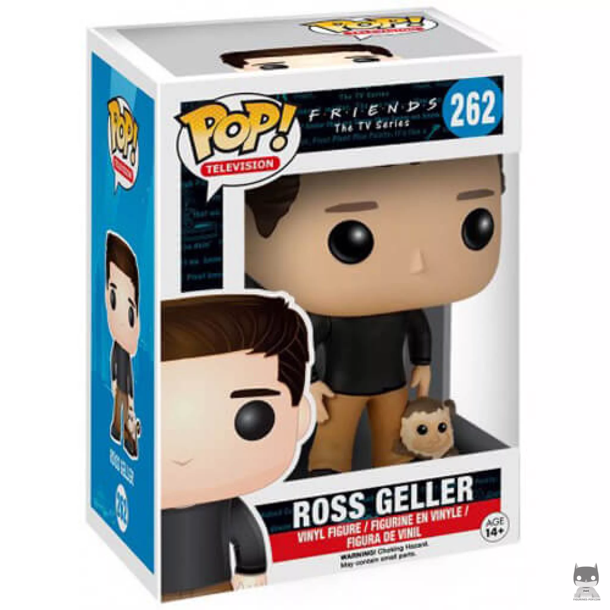 Figura Funko Pop! Ross Geller en su caja