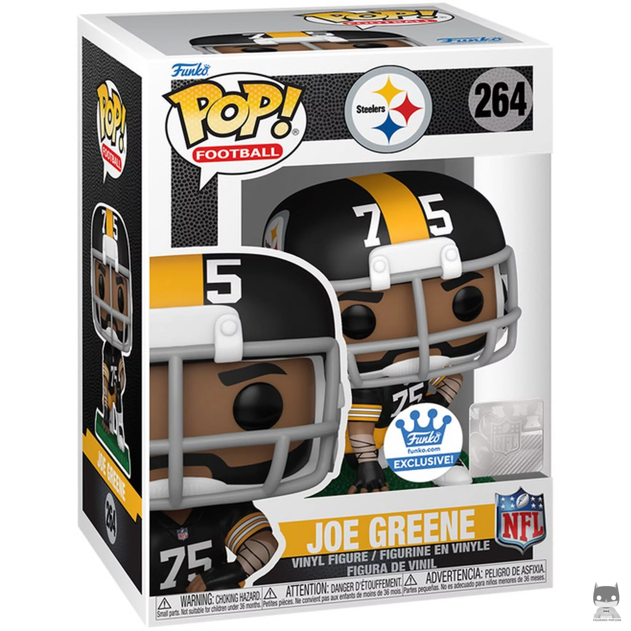 Figura Funko Pop! Joe Greene en su caja