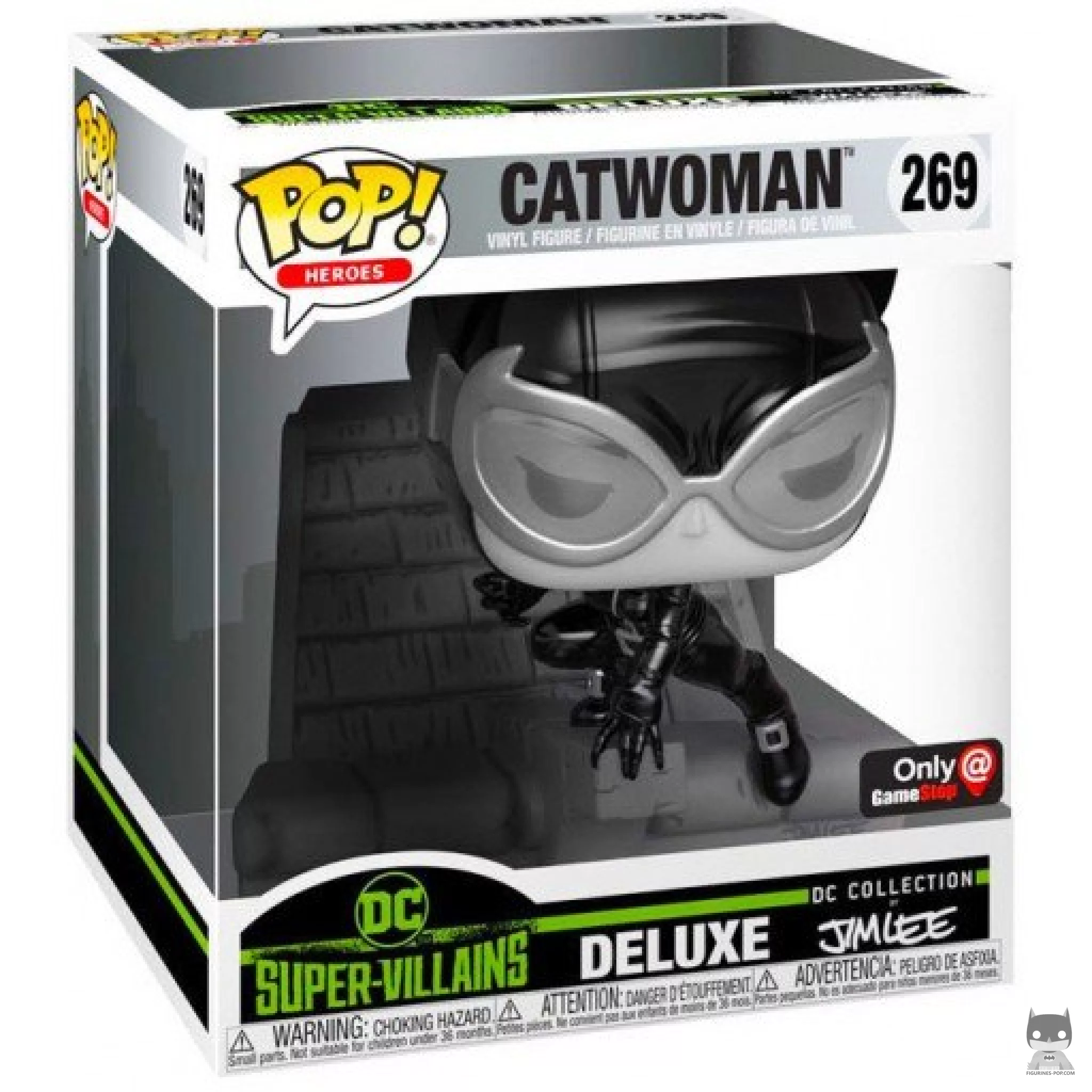 Figura Funko Pop! Catwoman (Blanco y negro) en su caja