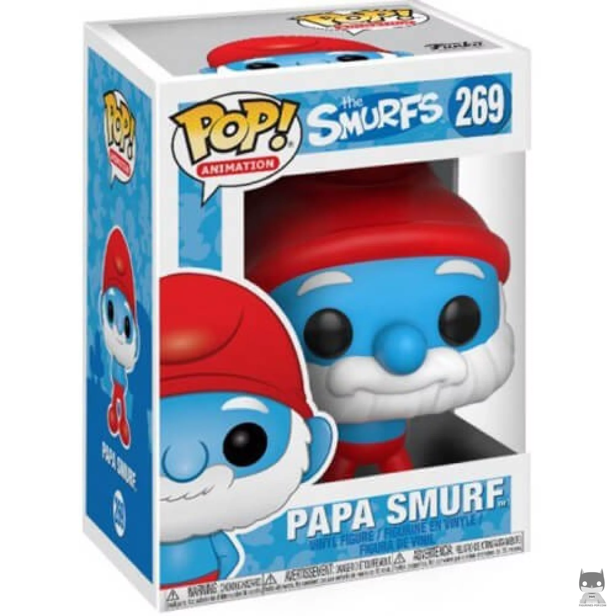 Figura Funko Pop! Papá Pitufo en su caja