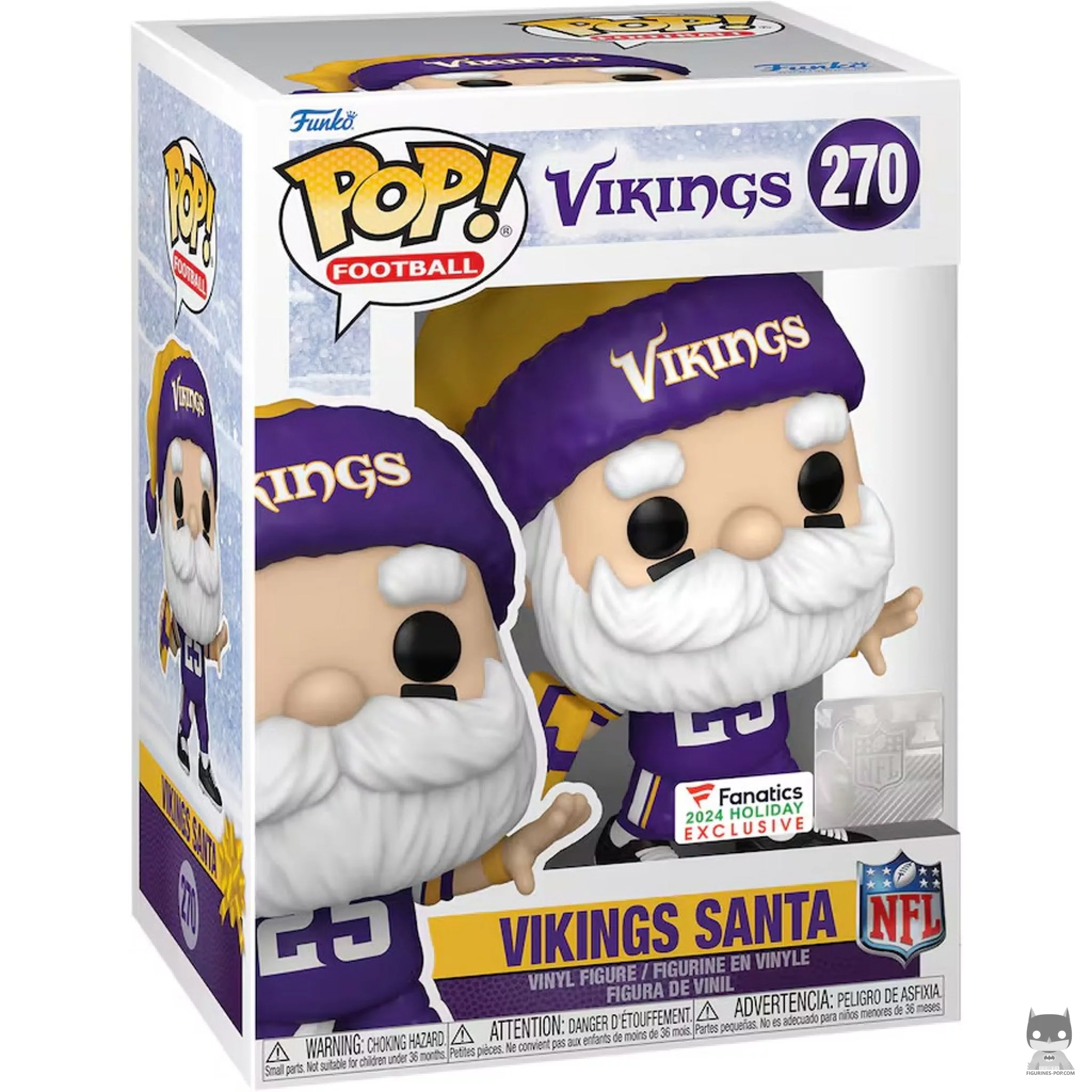 Figura Funko Pop! Papá Noel de los Vikings en su caja